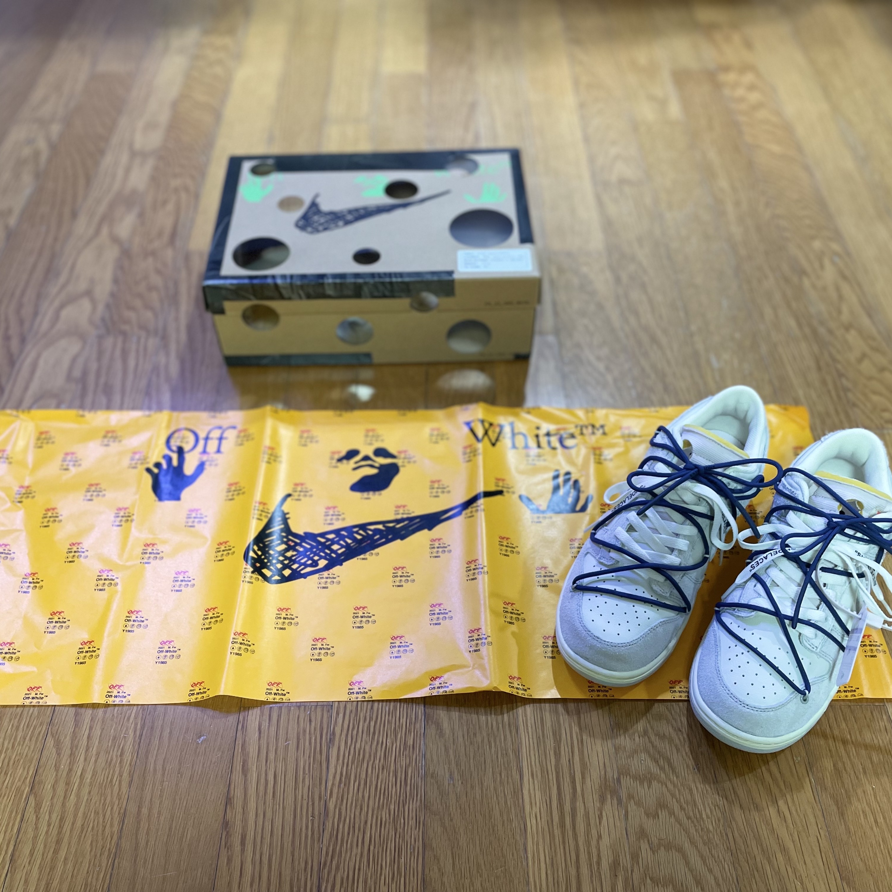 Nike x Off-White Dunk Low The 50 - Lot 18 착용 스타일