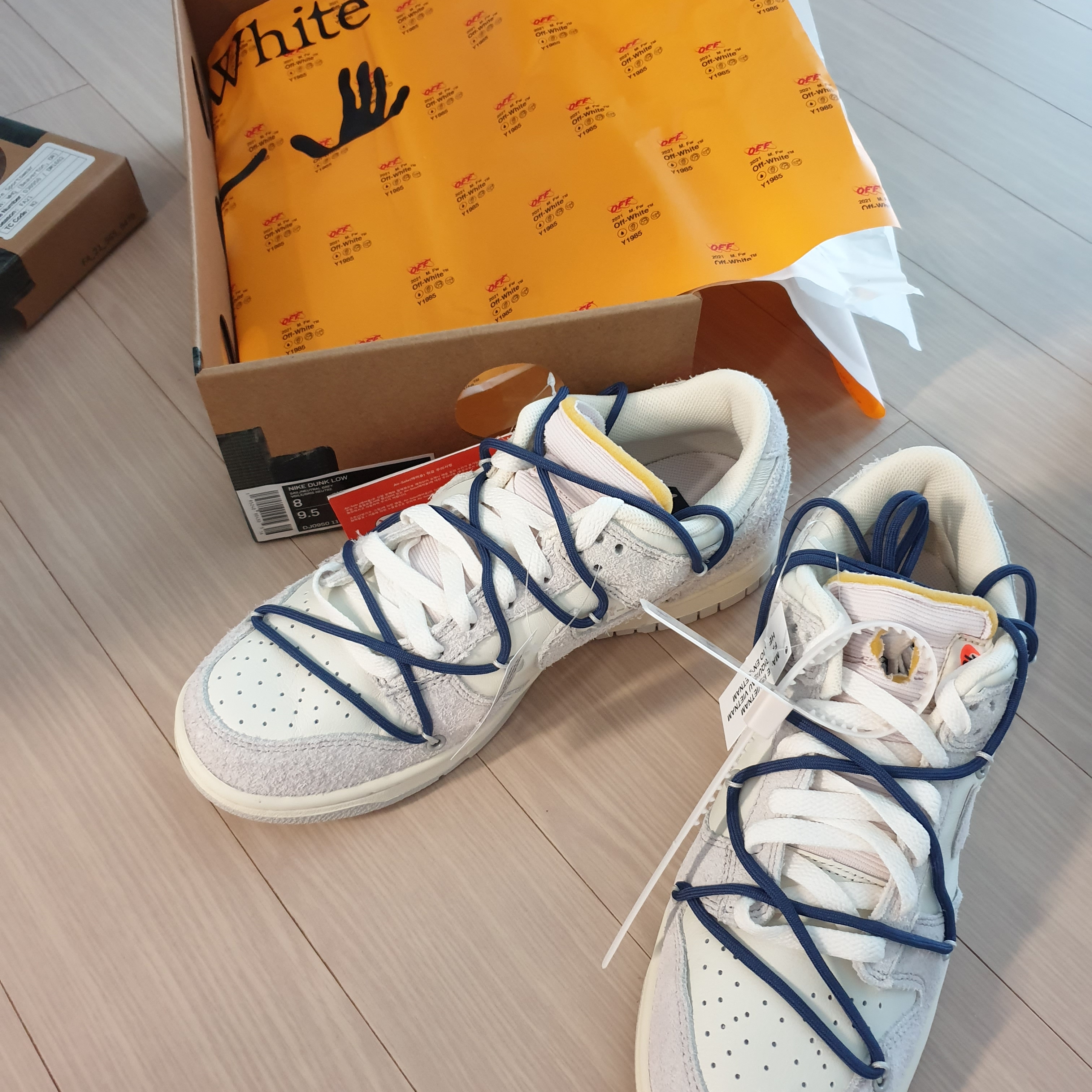 Nike x Off-White Dunk Low The 50 - Lot 18 착용 스타일 - 2