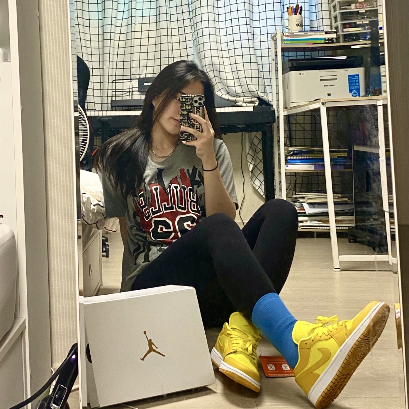 (W) Jordan 1 Low Yellow Strike 착용 스타일