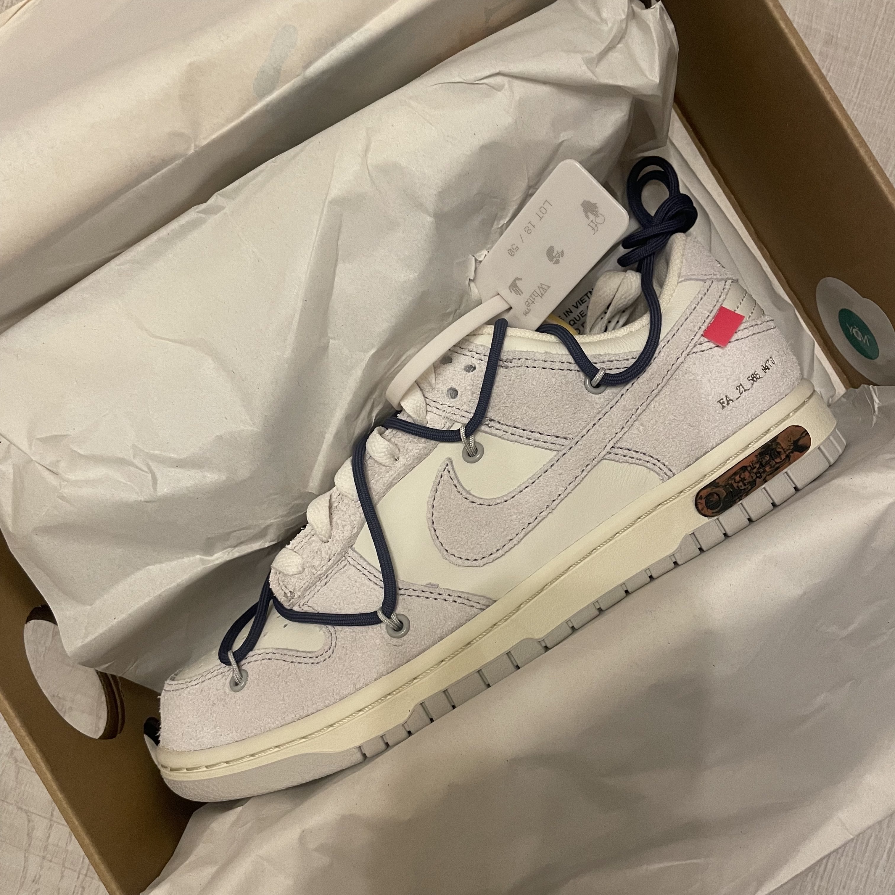 Nike x Off-White Dunk Low The 50 - Lot 18 착용 스타일 - 1