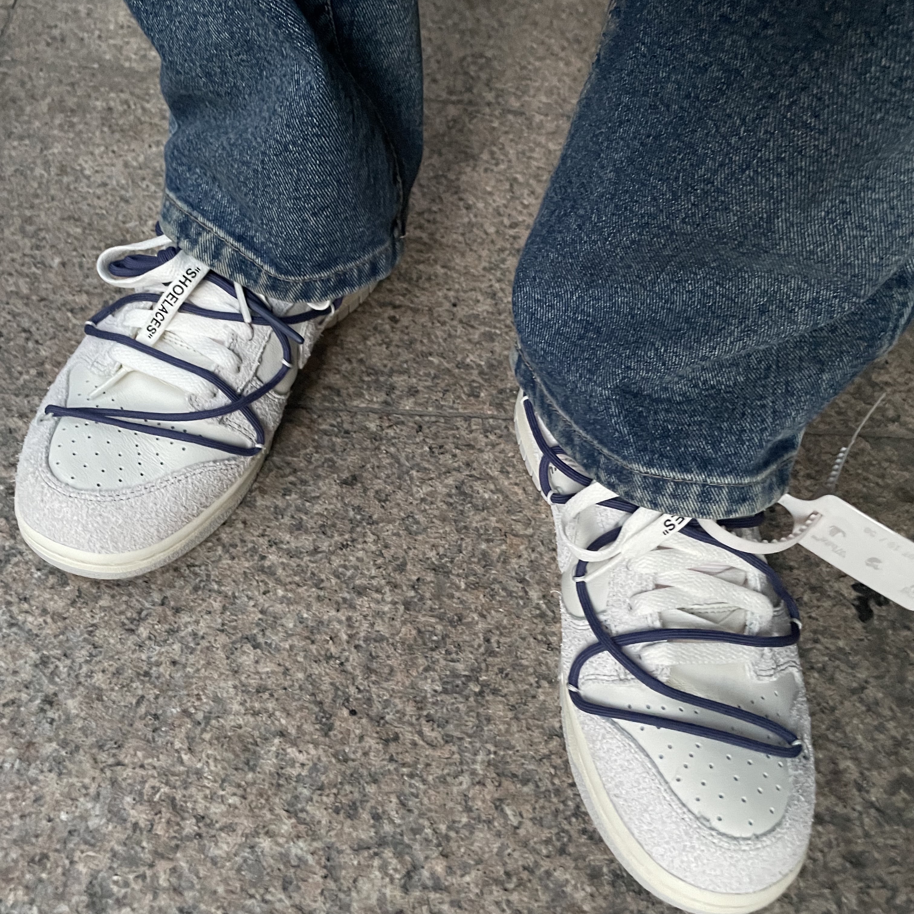 Nike x Off-White Dunk Low The 50 - Lot 18 착용 스타일 - 1
