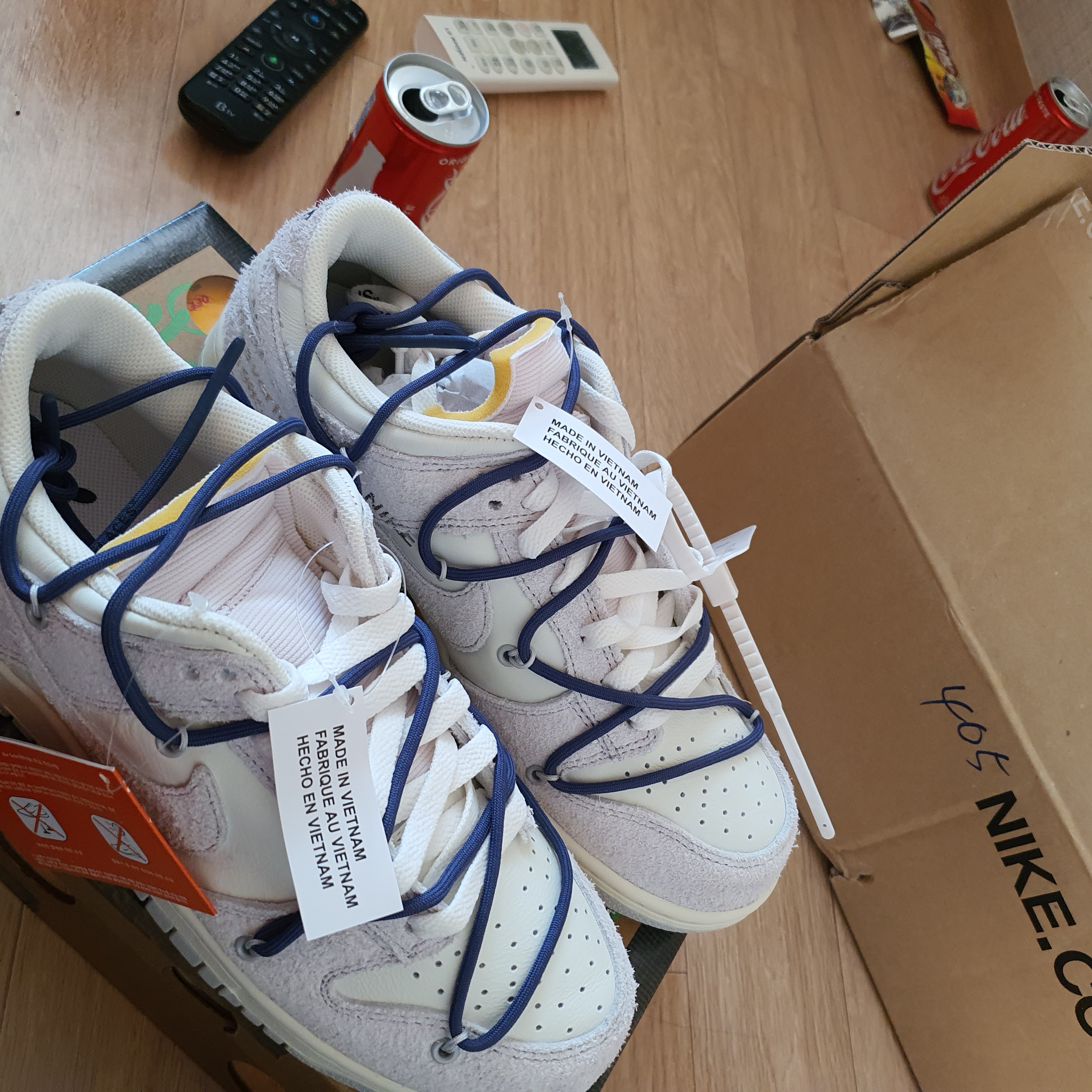 Nike x Off-White Dunk Low The 50 - Lot 18 착용 스타일