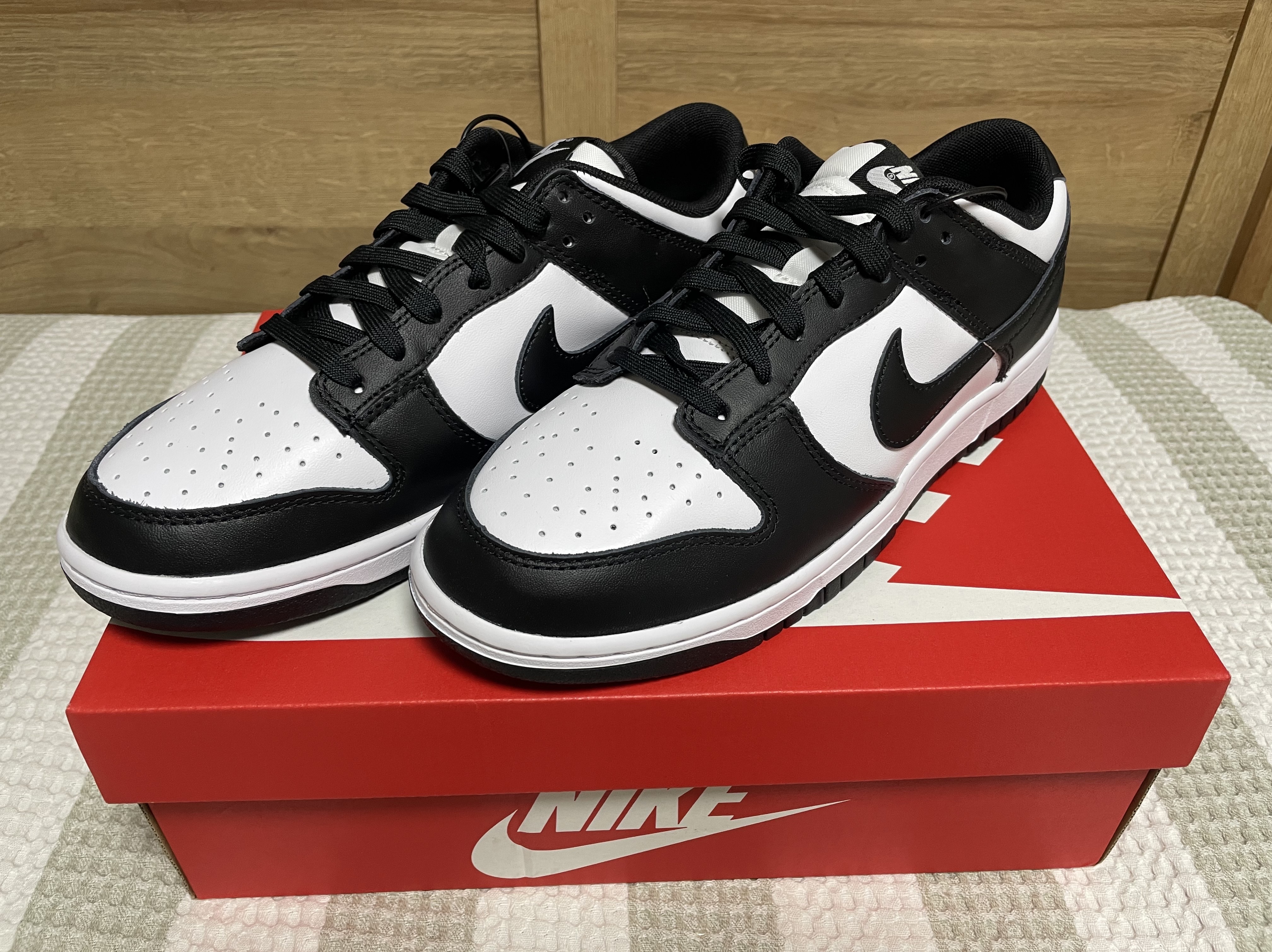Nike Dunk Low Retro Black, (W) Nike Dunk Low Black 착용 스타일 - 2