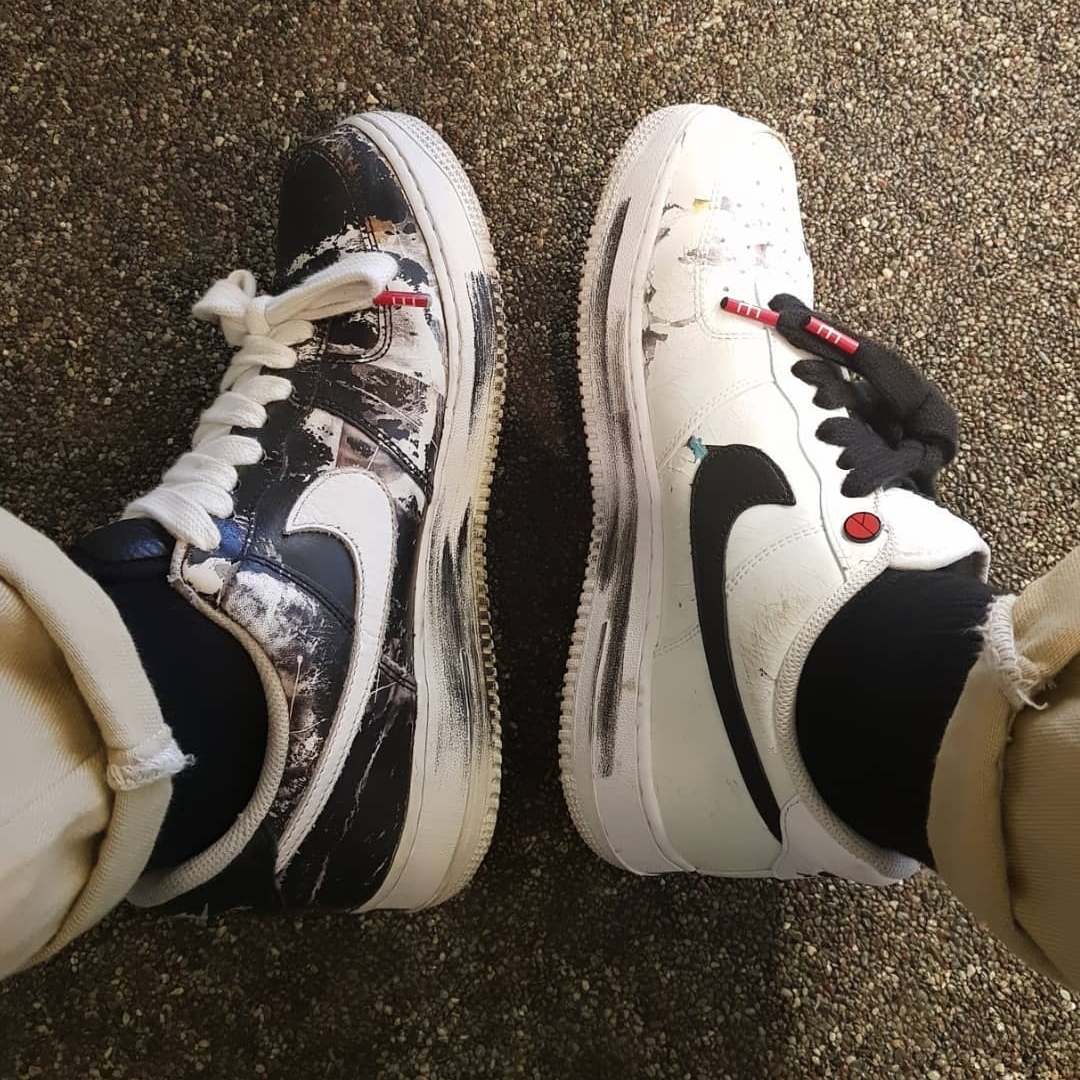 Nike x Peaceminusone Air Force 1 Low Para-Noise 2.0, Nike x Peaceminusone Air Force 1 Low Para-Noise 착용 스타일