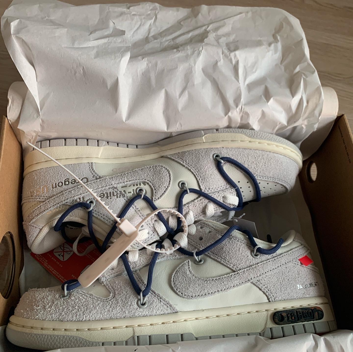 Nike x Off-White Dunk Low The 50 - Lot 18 착용 스타일 - 2