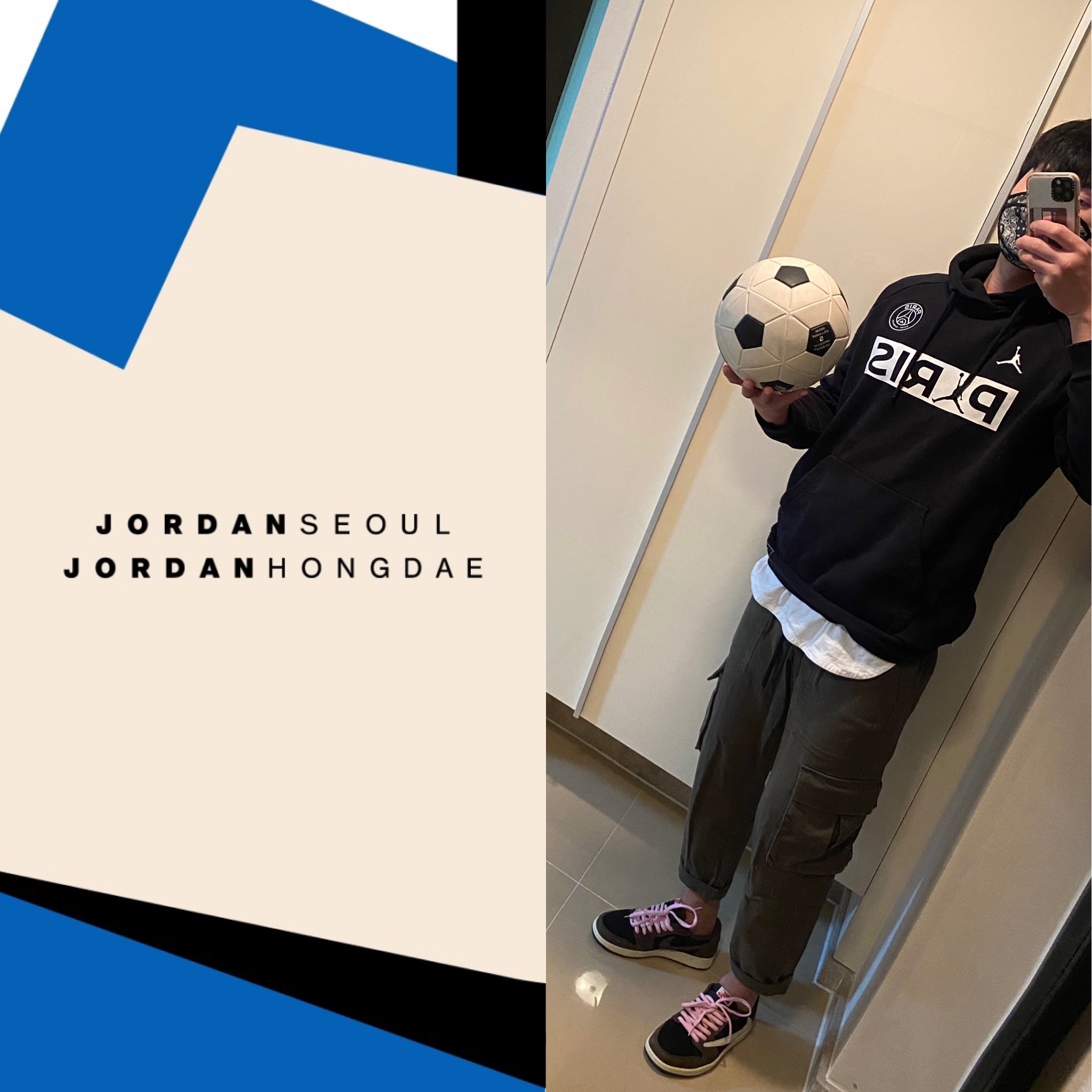 Jordan 1 x Travis Scott Retro Low OG SP Mocha 착용 스타일
