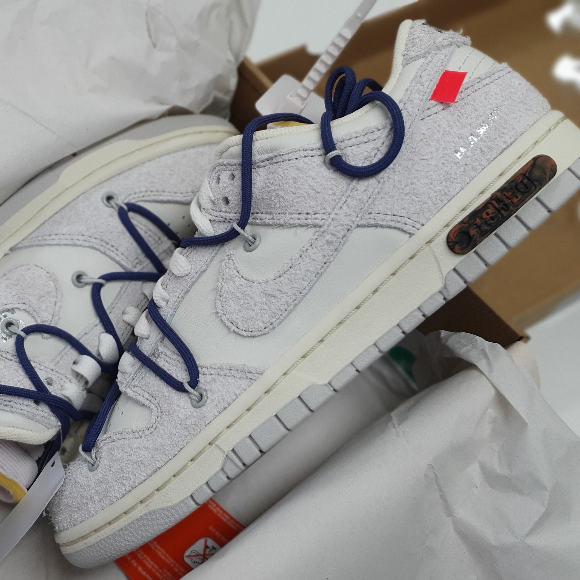 Nike x Off-White Dunk Low The 50 - Lot 18 착용 스타일 - 5