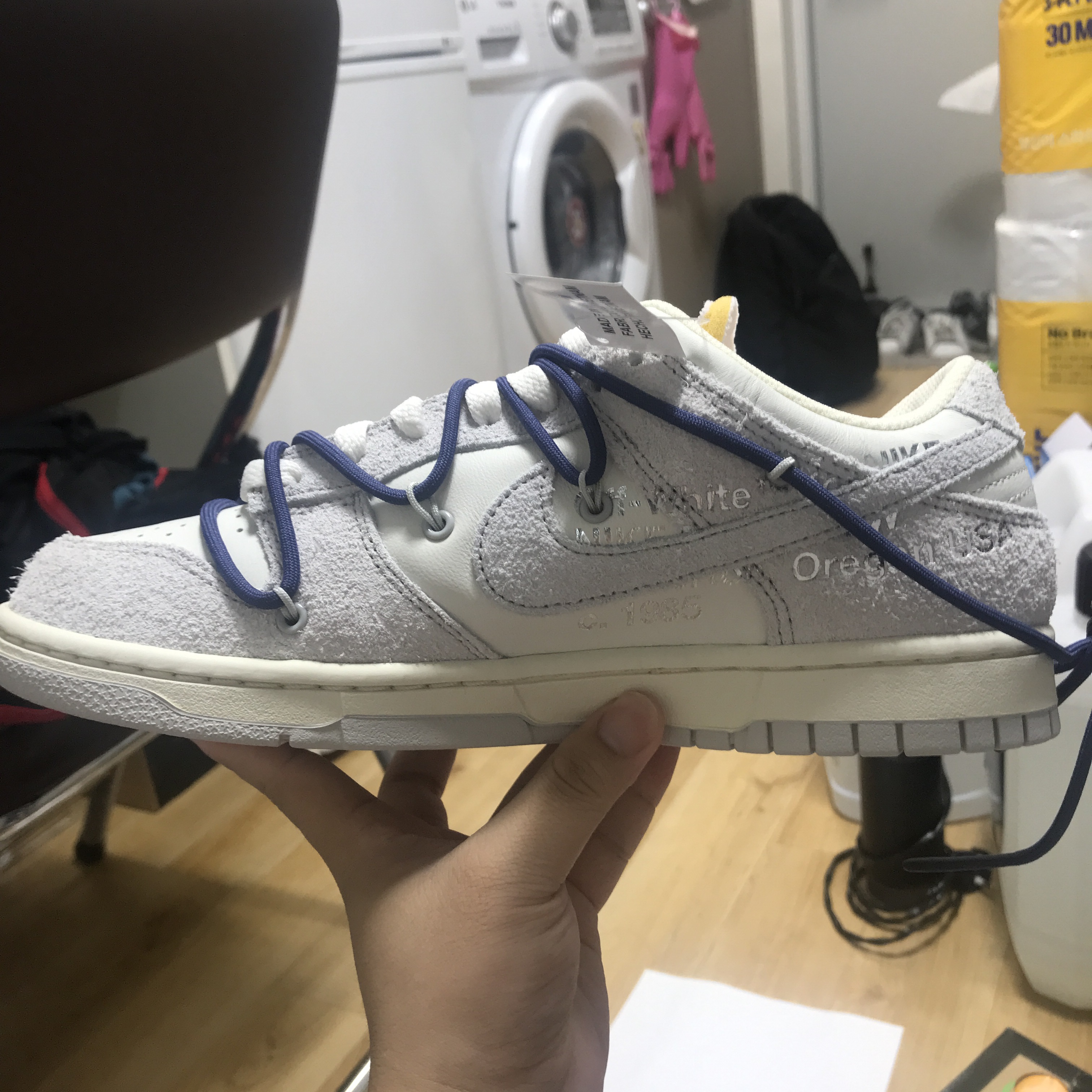 Nike x Off-White Dunk Low The 50 - Lot 18 착용 스타일 - 4
