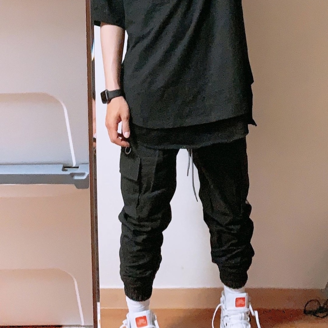 Jordan 1 Cargo White Black 착용 스타일