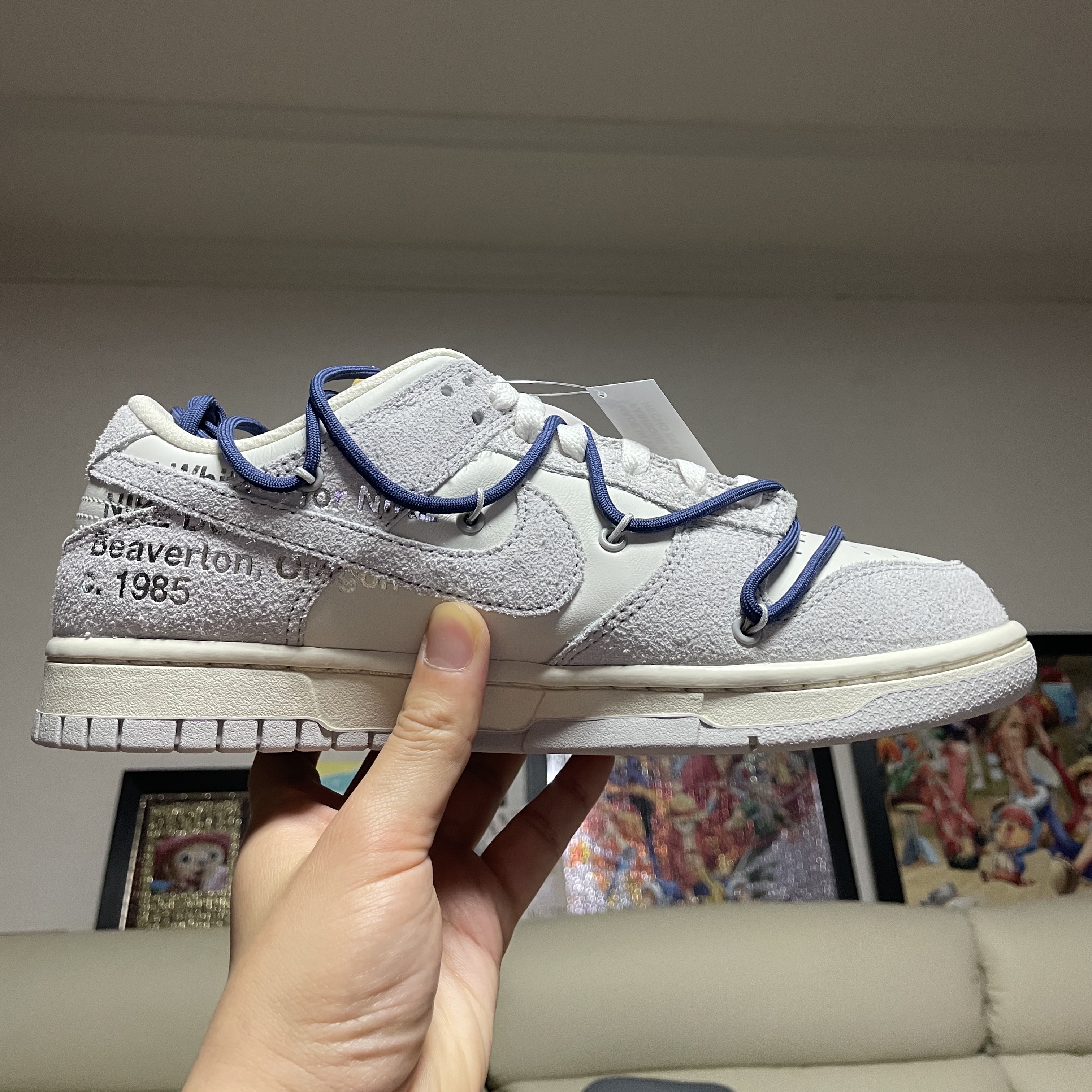 Nike x Off-White Dunk Low The 50 - Lot 18 착용 스타일 - 4