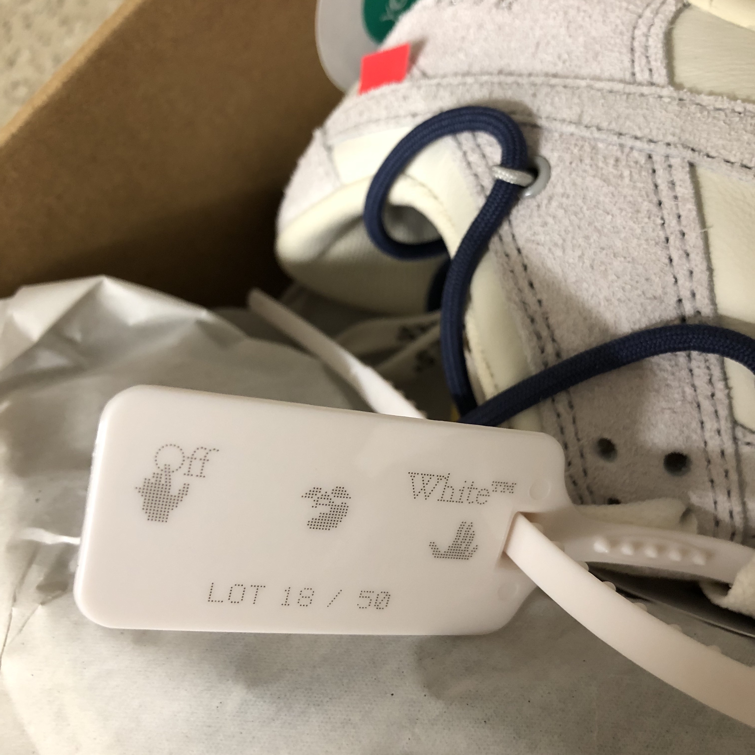 Nike x Off-White Dunk Low The 50 - Lot 18 착용 스타일 - 3
