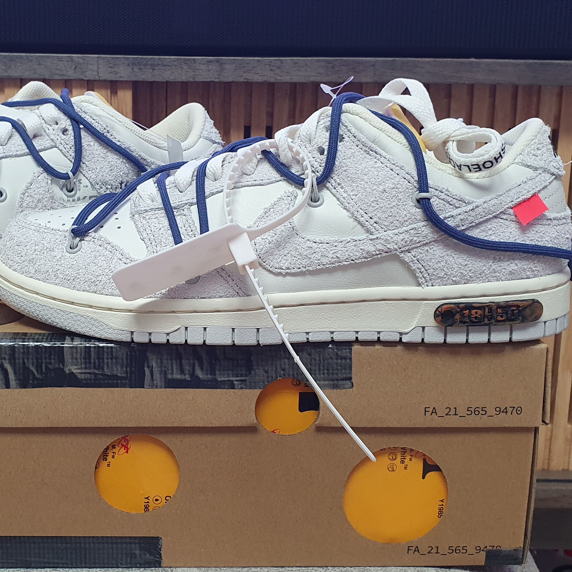 Nike x Off-White Dunk Low The 50 - Lot 18 착용 스타일 - 1