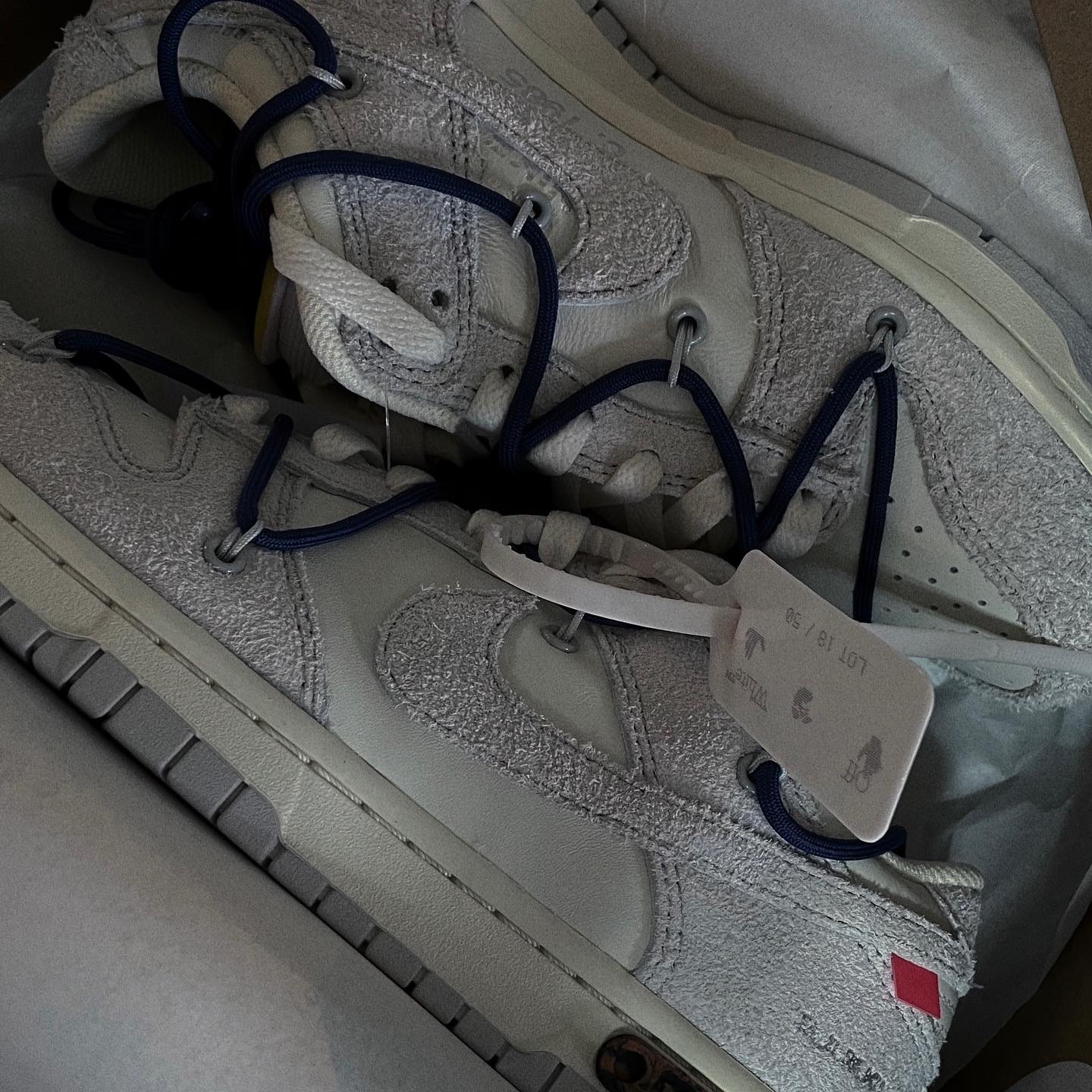 Nike x Off-White Dunk Low The 50 - Lot 18 착용 스타일