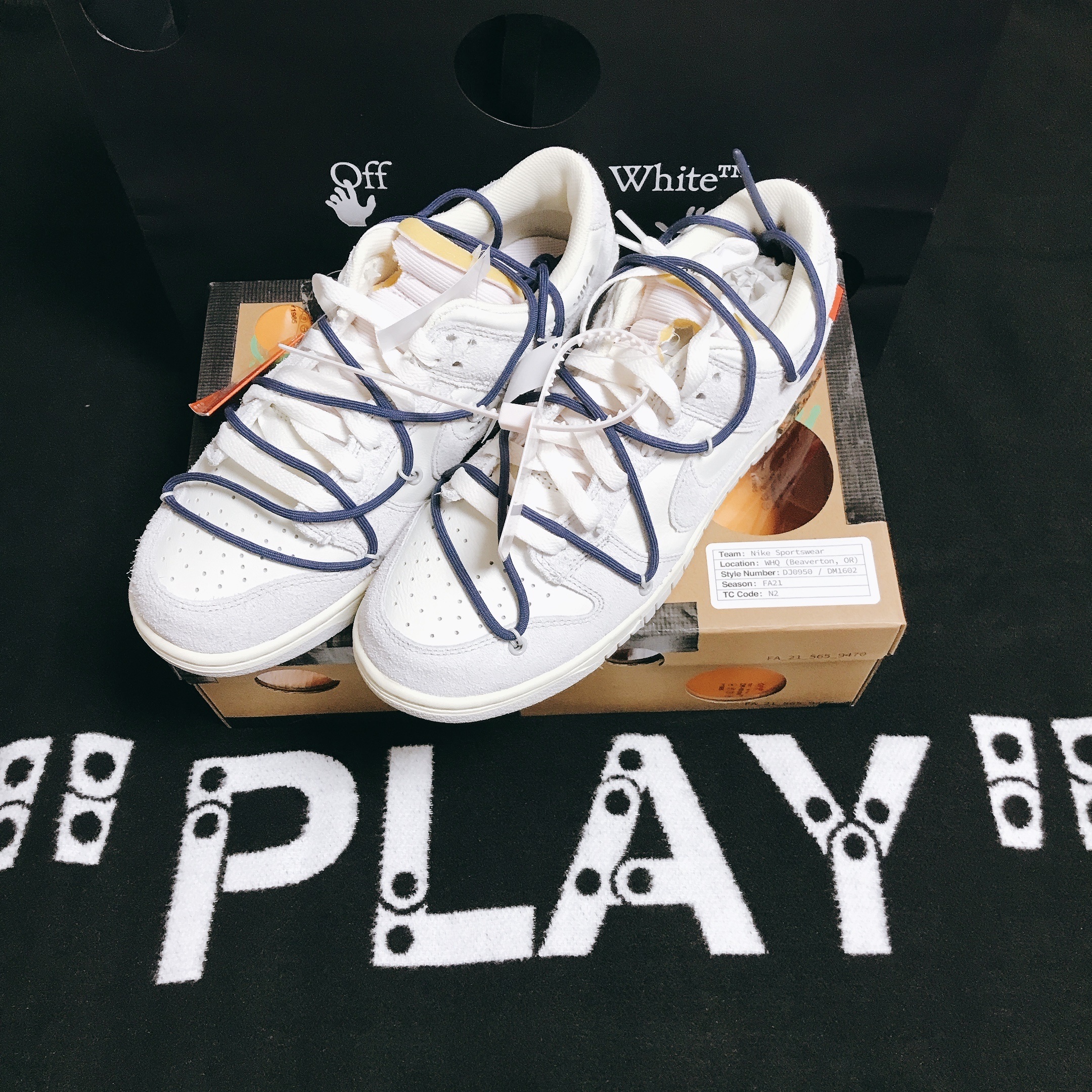 Nike x Off-White Dunk Low The 50 - Lot 18, Nike x Off-White Dunk Low The 50 - Lot 50 착용 스타일 - 4