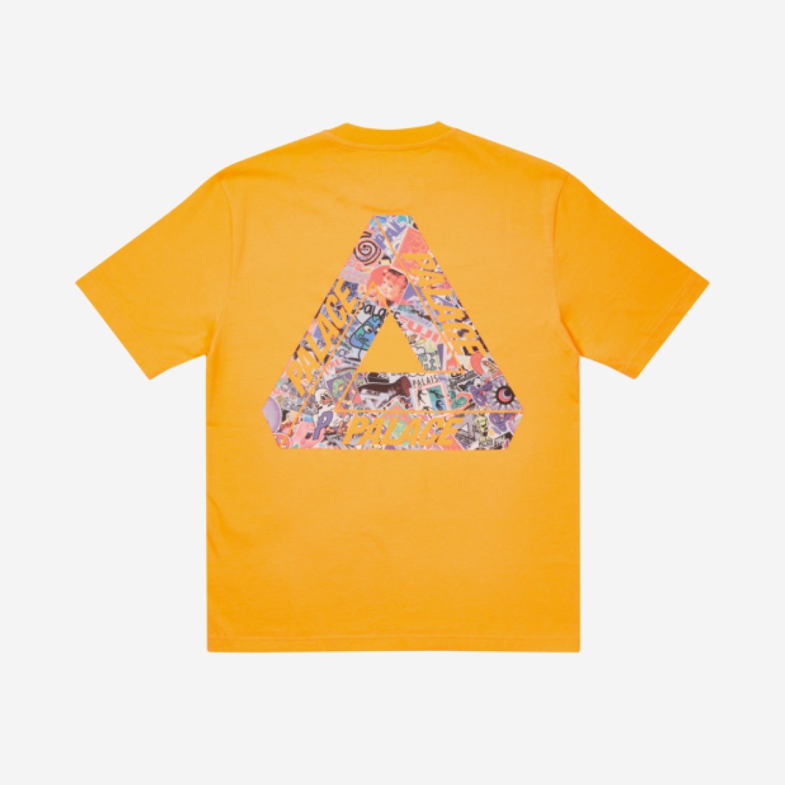 Palace Tri-Sticker Pack T-Shirt Light Orange - 21FW 상세 이미지 1