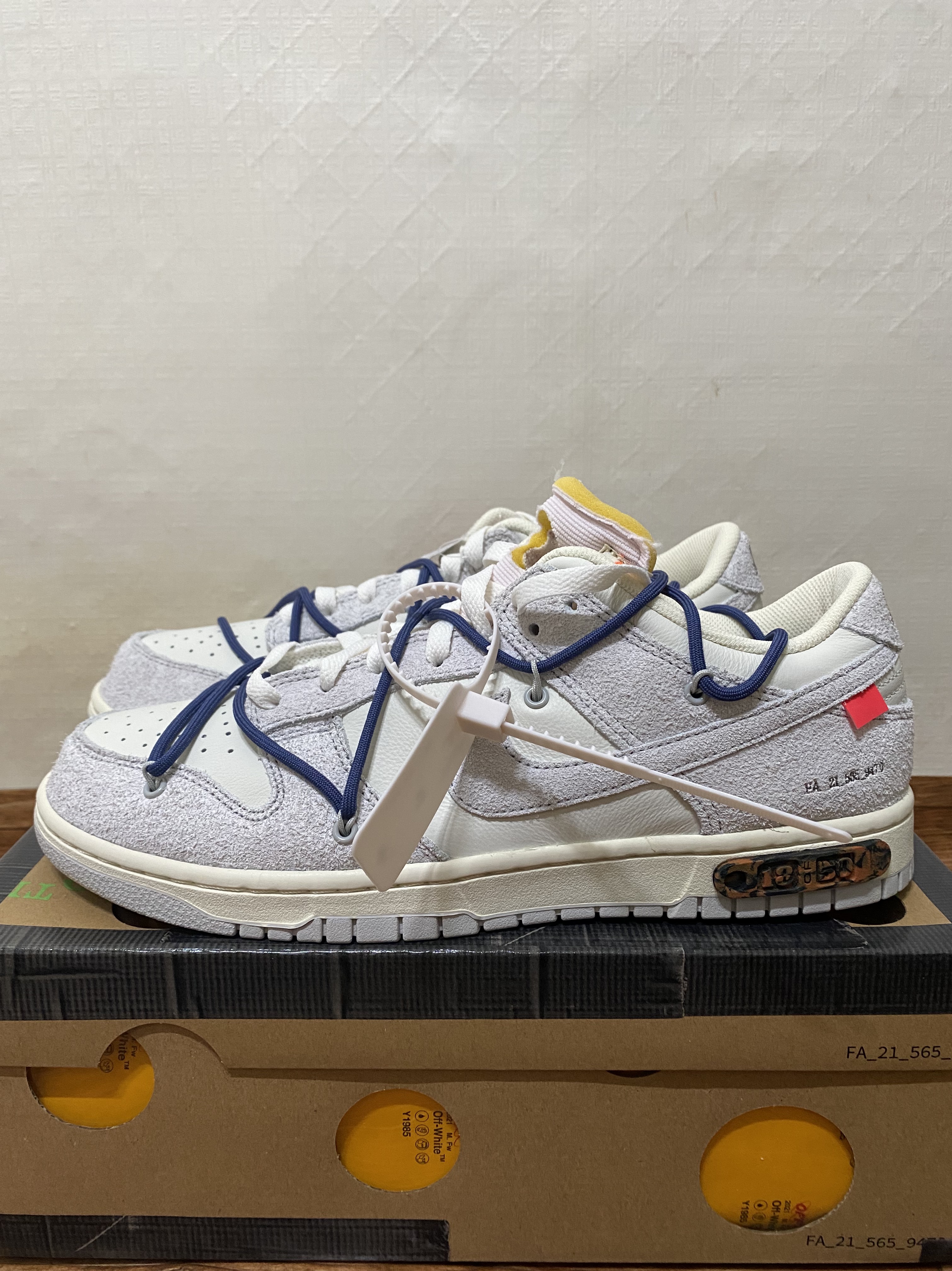 Nike x Off-White Dunk Low The 50 - Lot 18 착용 스타일 - 1