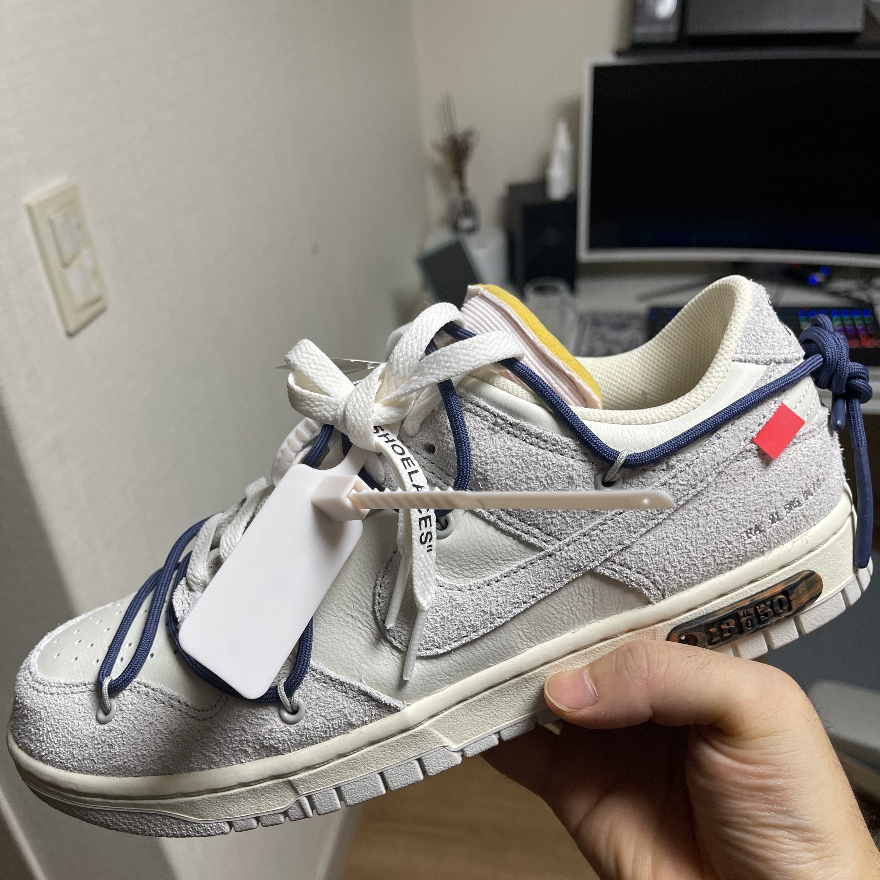 Nike x Off-White Dunk Low The 50 - Lot 18 착용 스타일 - 3