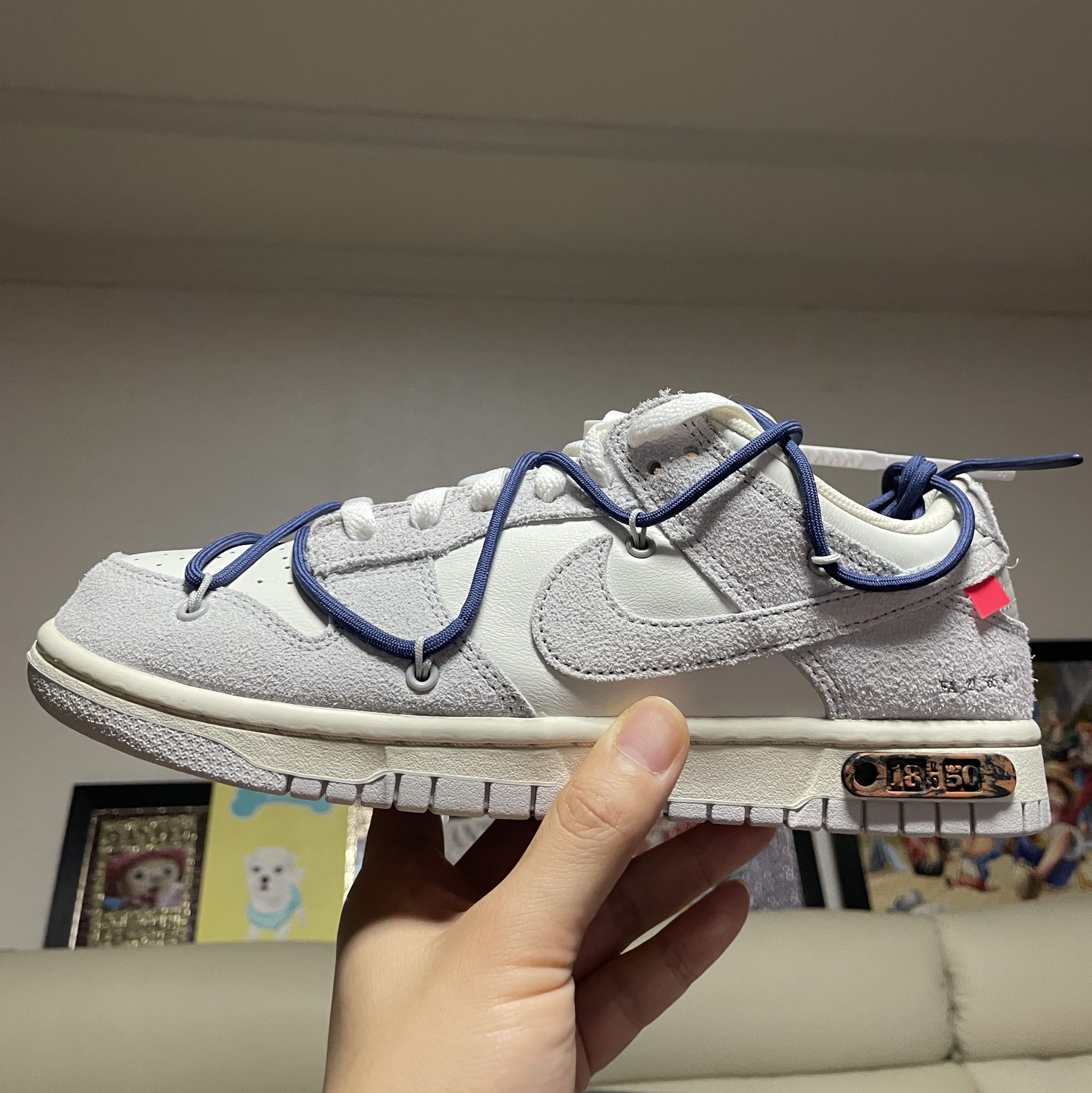 Nike x Off-White Dunk Low The 50 - Lot 18 착용 스타일 - 5