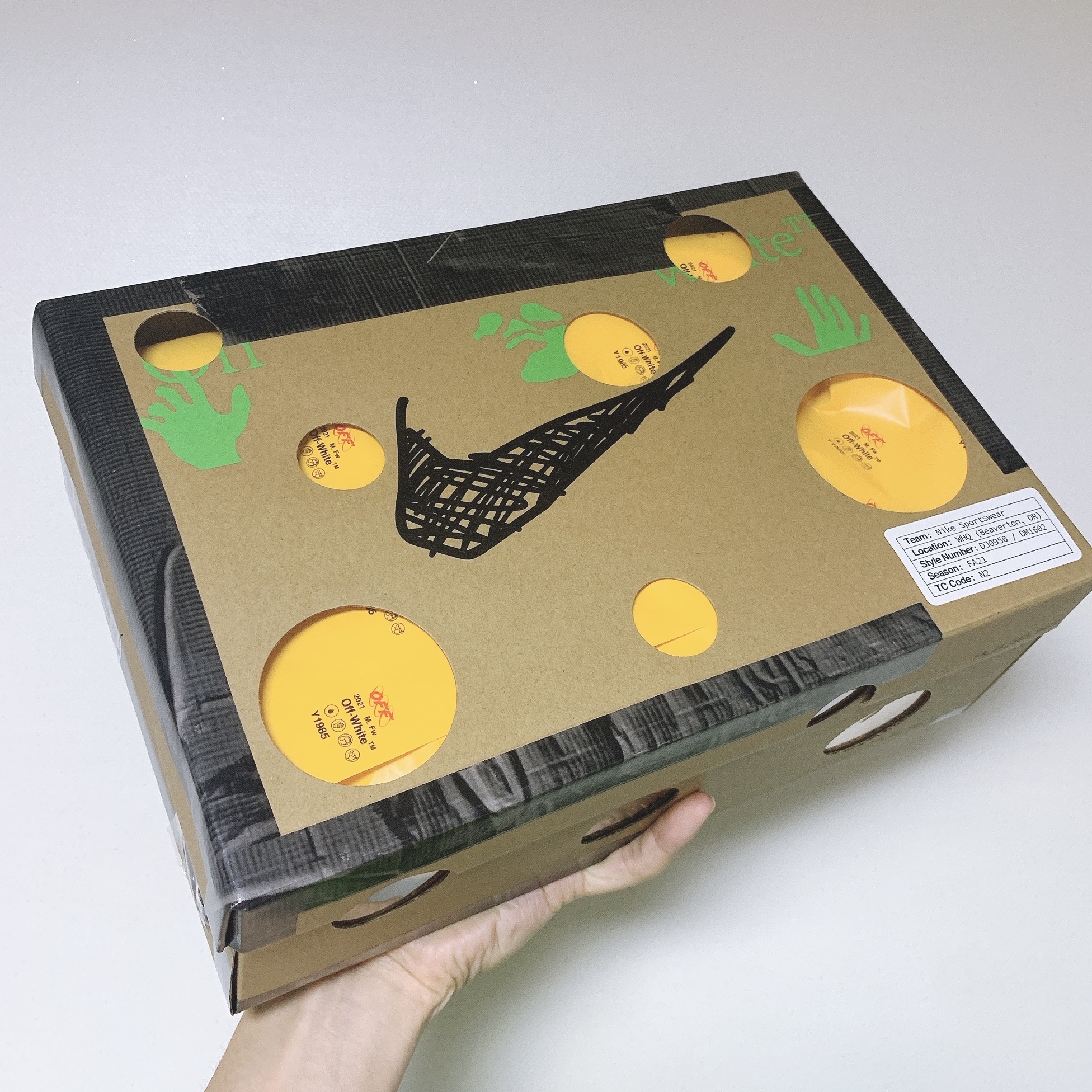 Nike x Off-White Dunk Low The 50 - Lot 18 착용 스타일 - 1