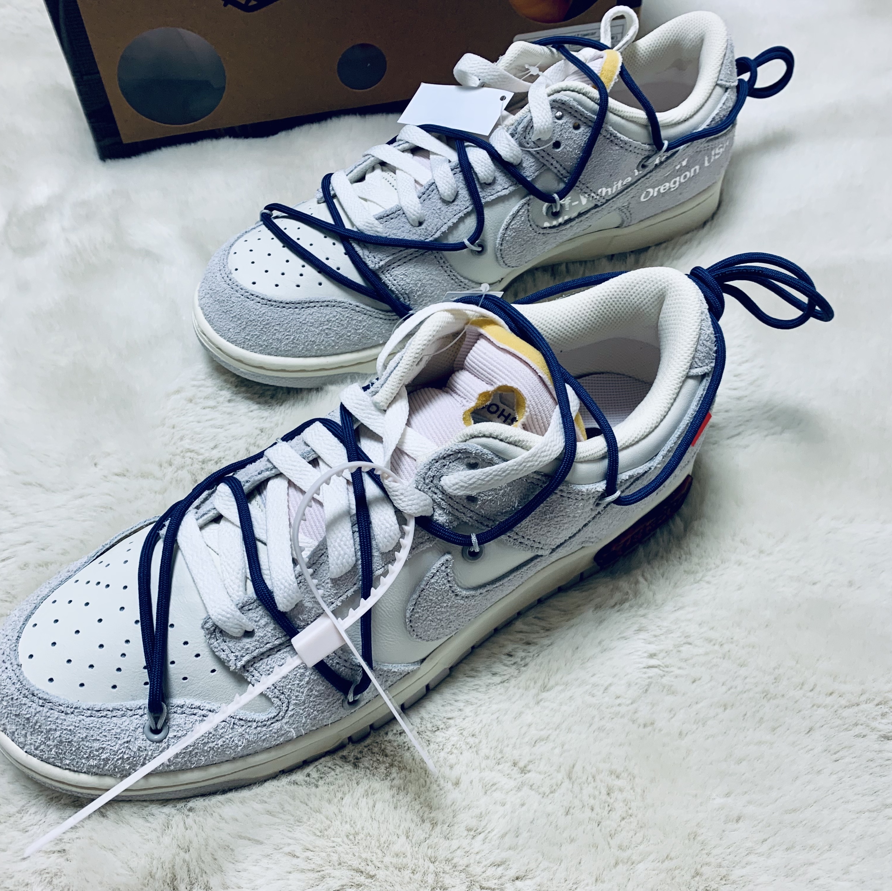 Nike x Off-White Dunk Low The 50 - Lot 18 착용 스타일 - 2