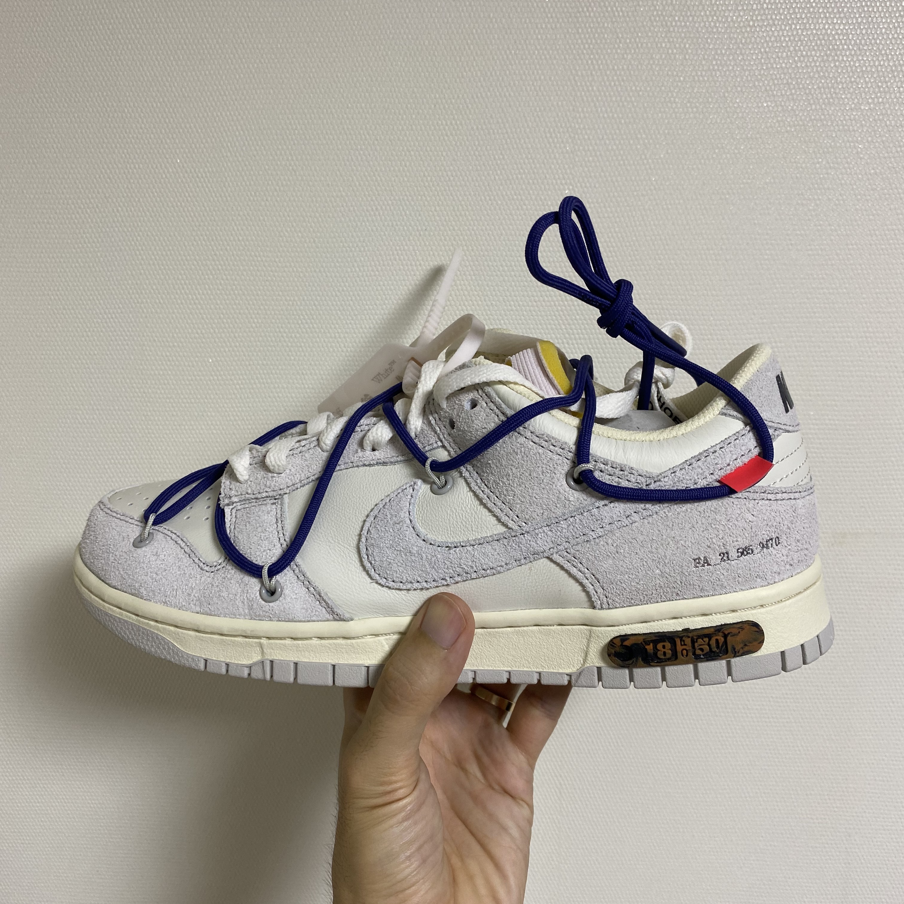 Nike x Off-White Dunk Low The 50 - Lot 18 착용 스타일