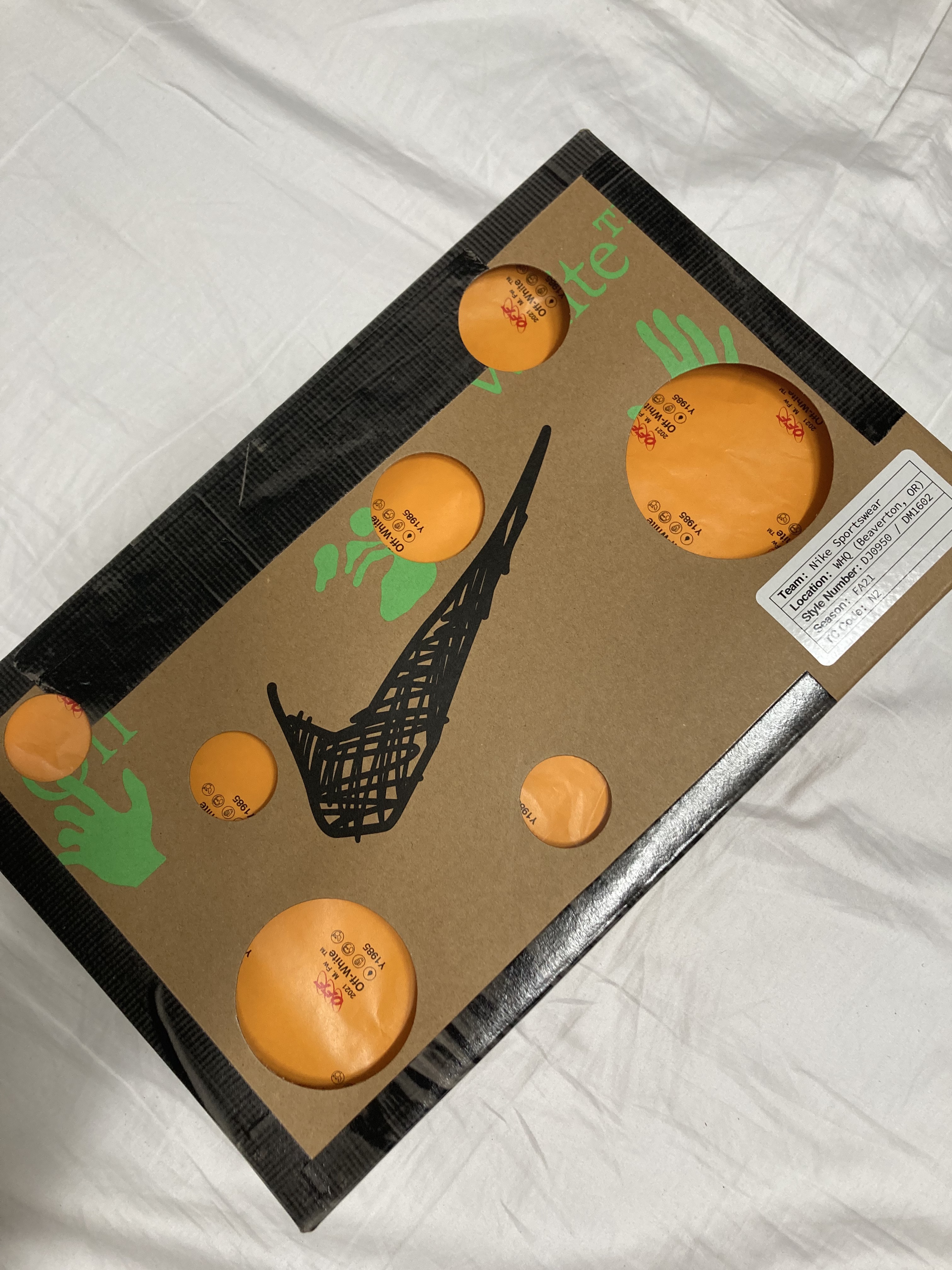 Nike x Off-White Dunk Low The 50 - Lot 18 착용 스타일 - 2