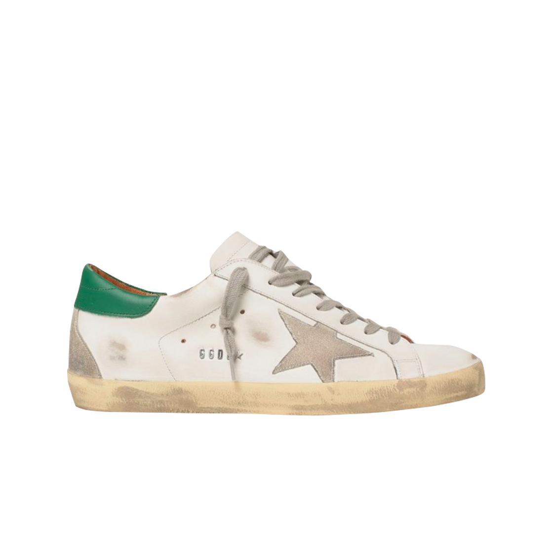 (W) 골든구스 슈퍼스타 화이트 그린탭 스니커즈((W) Golden Goose Superstar White Green Heel Tab Sneakers) - 1