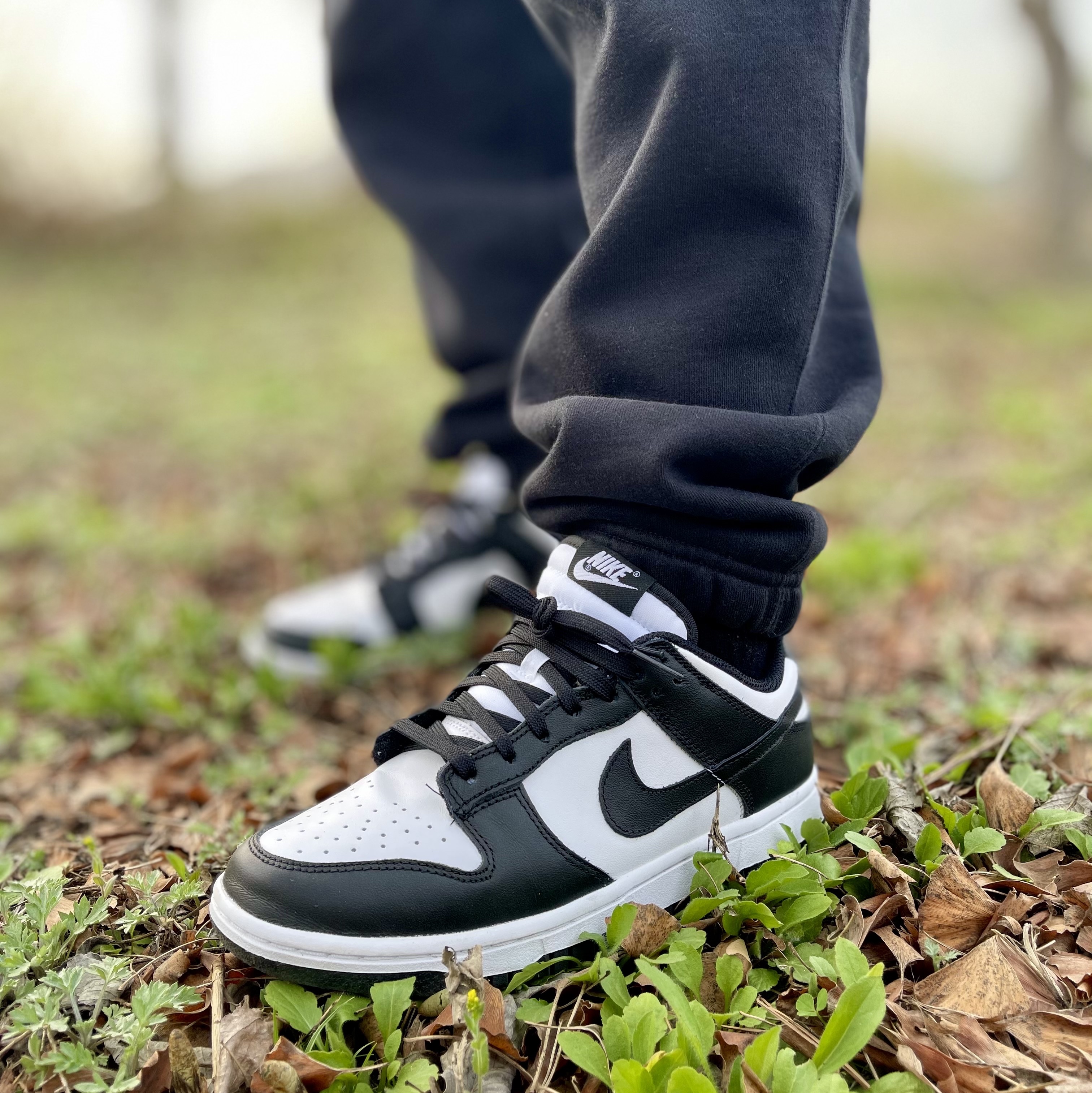 Nike Dunk Low Retro Black, (W) Nike Dunk Low Black 착용 스타일