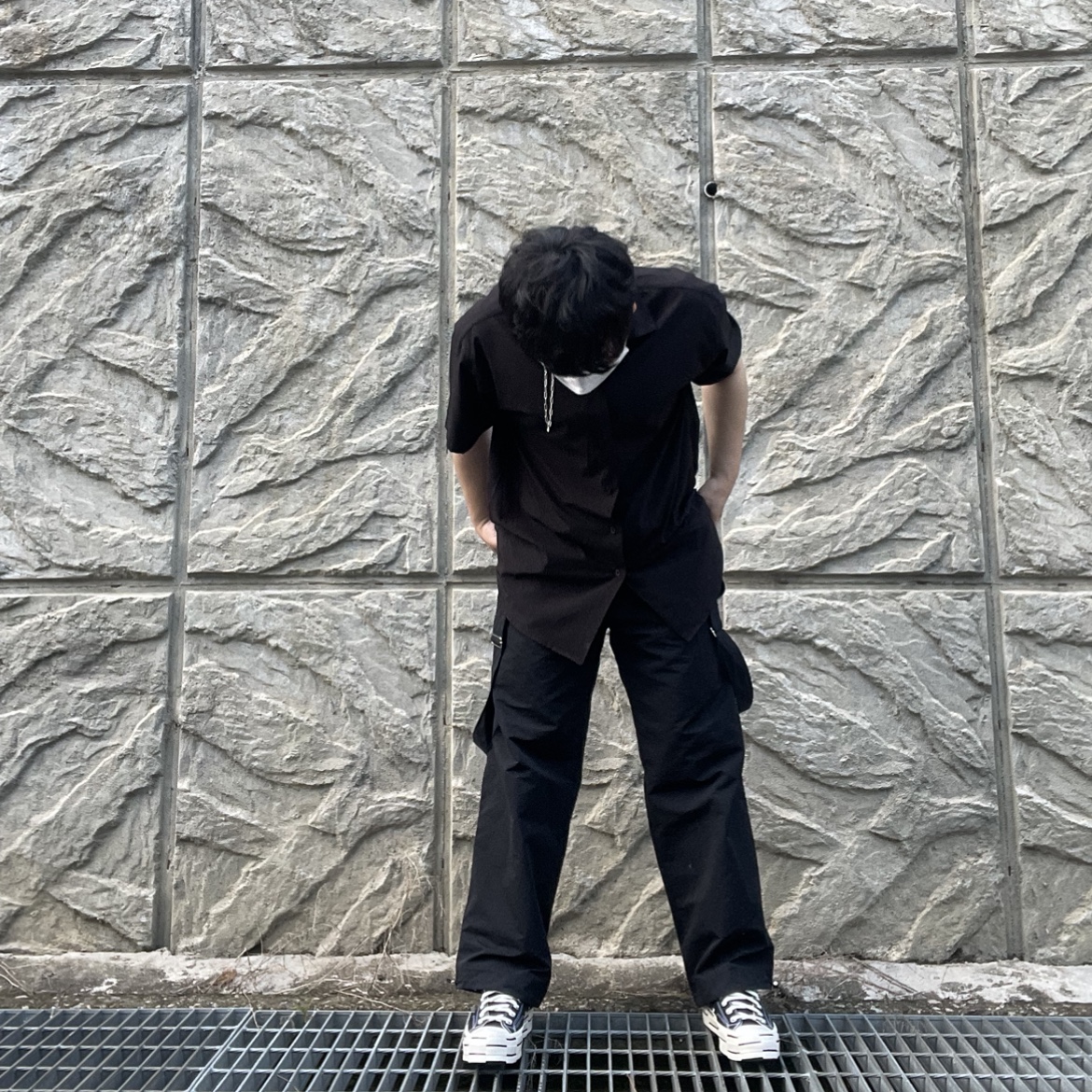 Converse x Brain Dead Chuck 70 Hi Black 착용 스타일 - 2