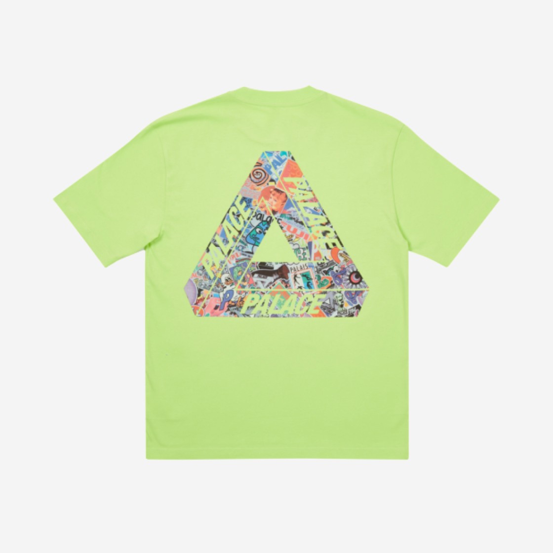 Palace Tri-Sticker Pack T-Shirt Light Lime - 21FW 상세 이미지 1