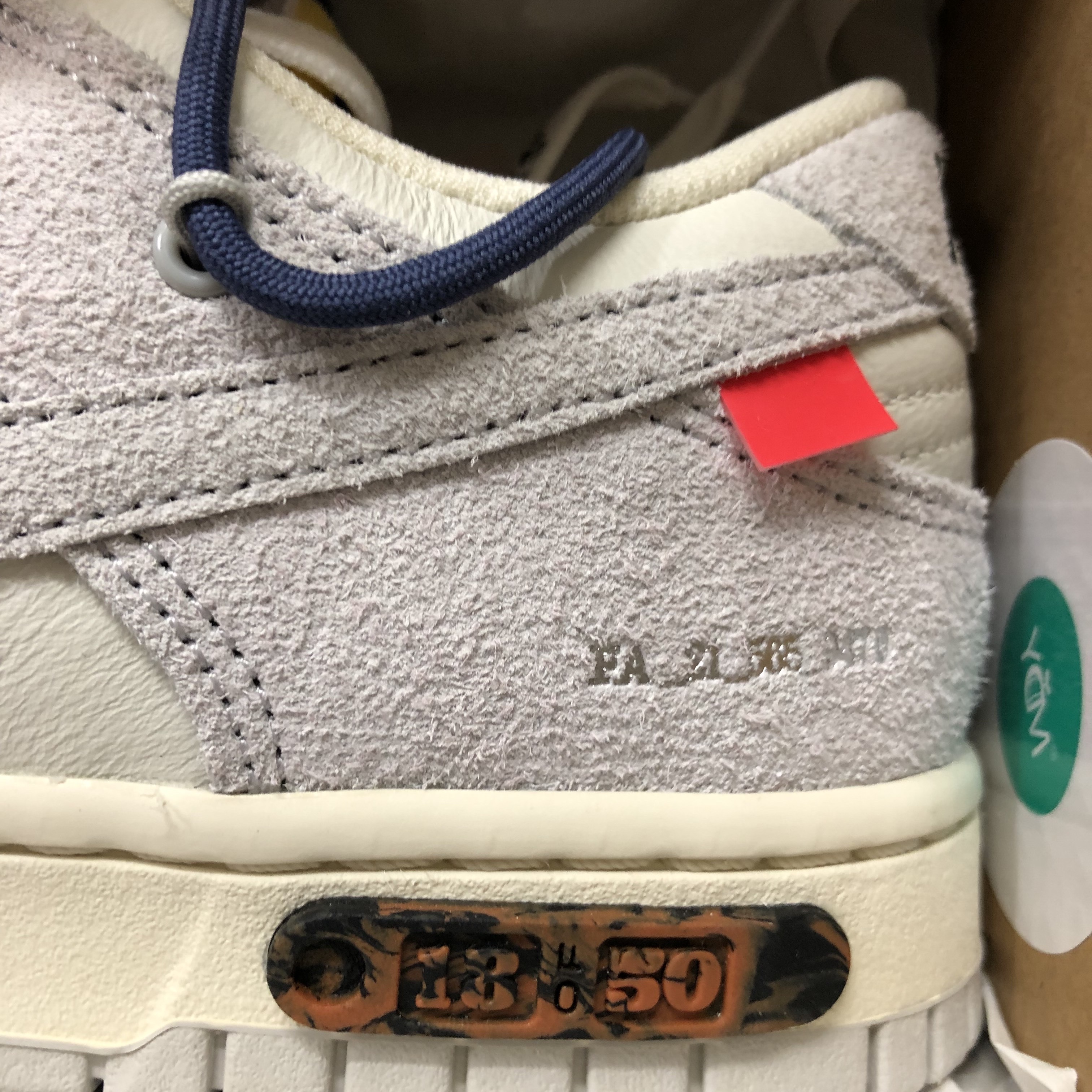 Nike x Off-White Dunk Low The 50 - Lot 18 착용 스타일 - 2