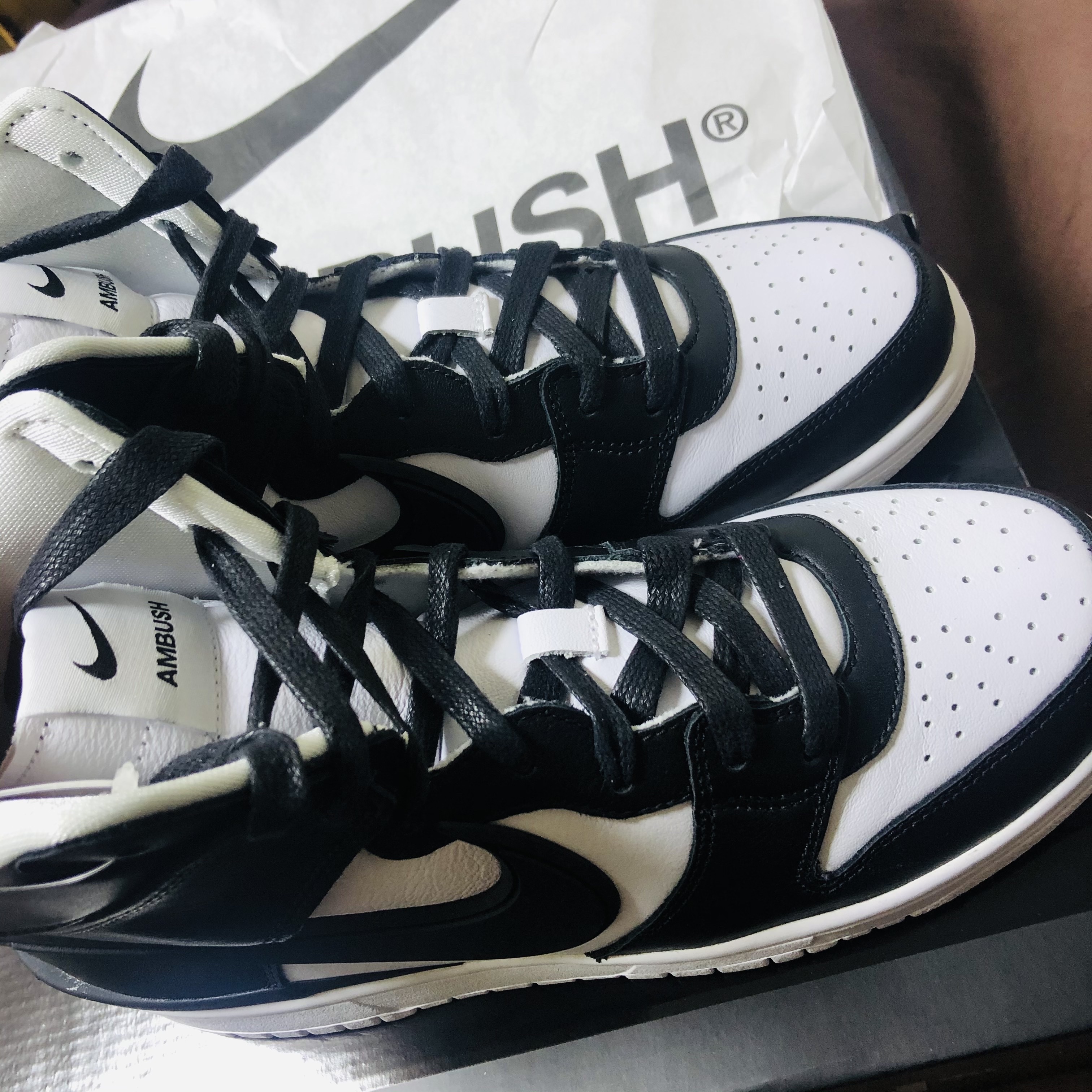 Nike x Ambush Dunk High Black 착용 스타일 - 2