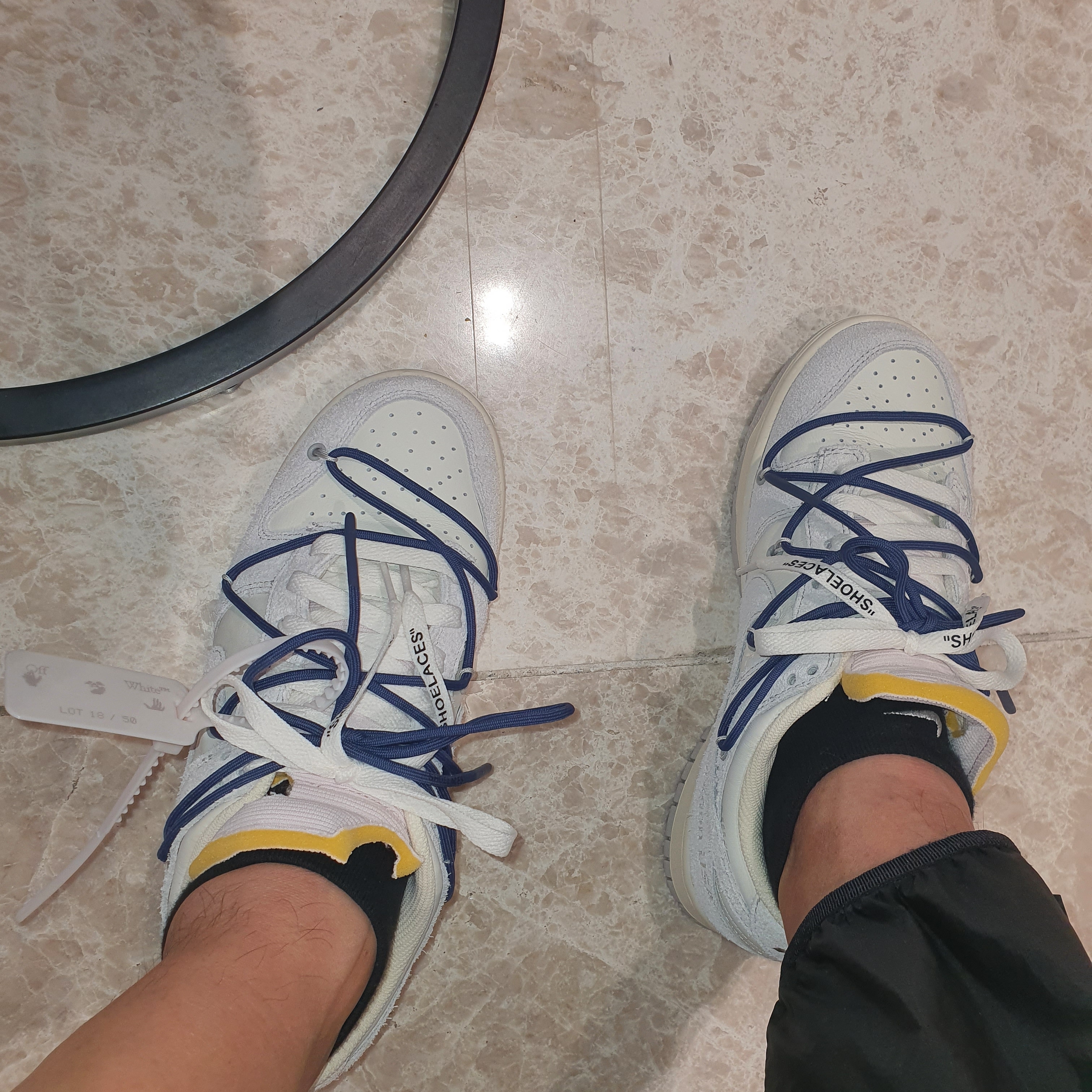 Nike x Off-White Dunk Low The 50 - Lot 18 착용 스타일 - 2