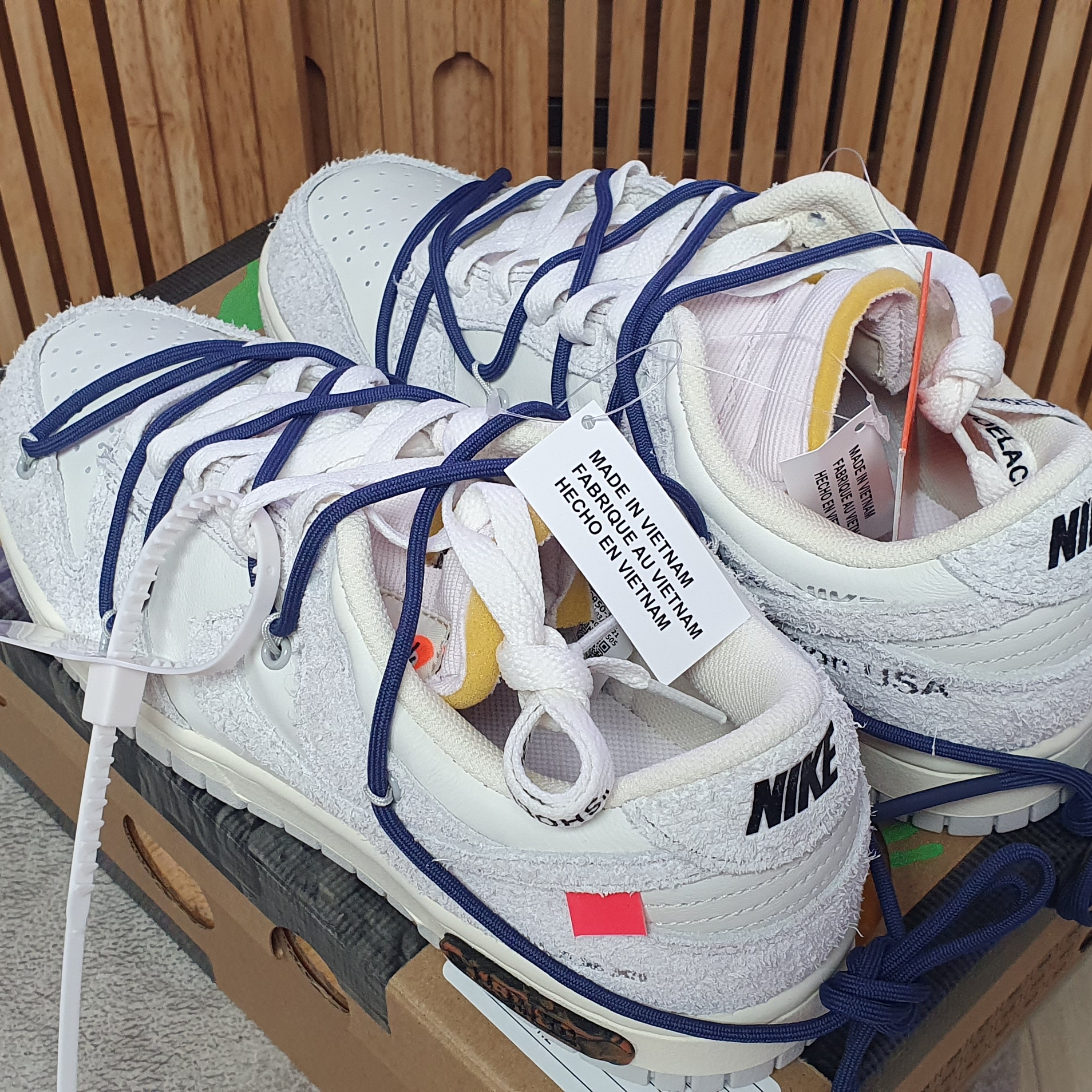 Nike x Off-White Dunk Low The 50 - Lot 18 착용 스타일 - 2