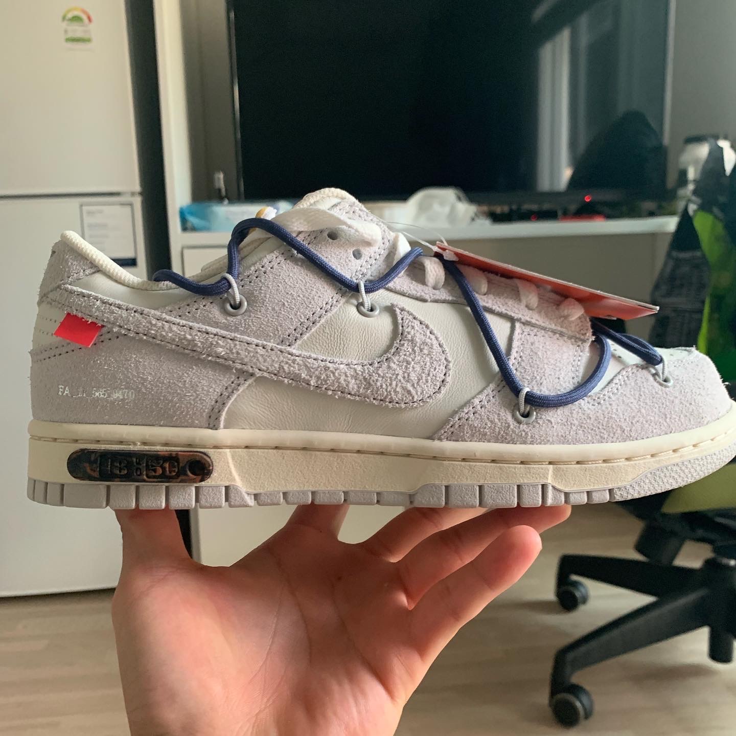 Nike x Off-White Dunk Low The 50 - Lot 18 착용 스타일 - 4
