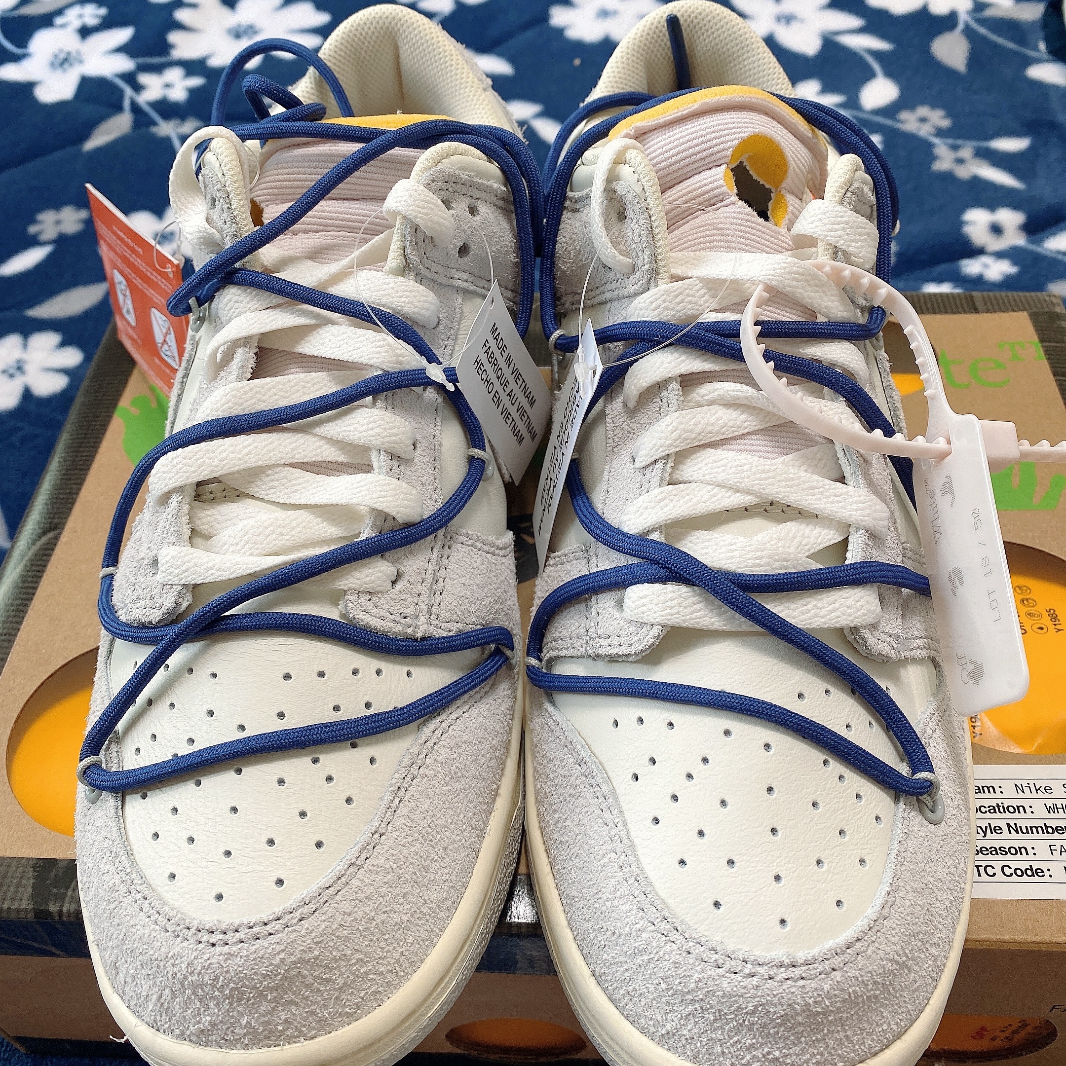 Nike x Off-White Dunk Low The 50 - Lot 18 착용 스타일 - 1