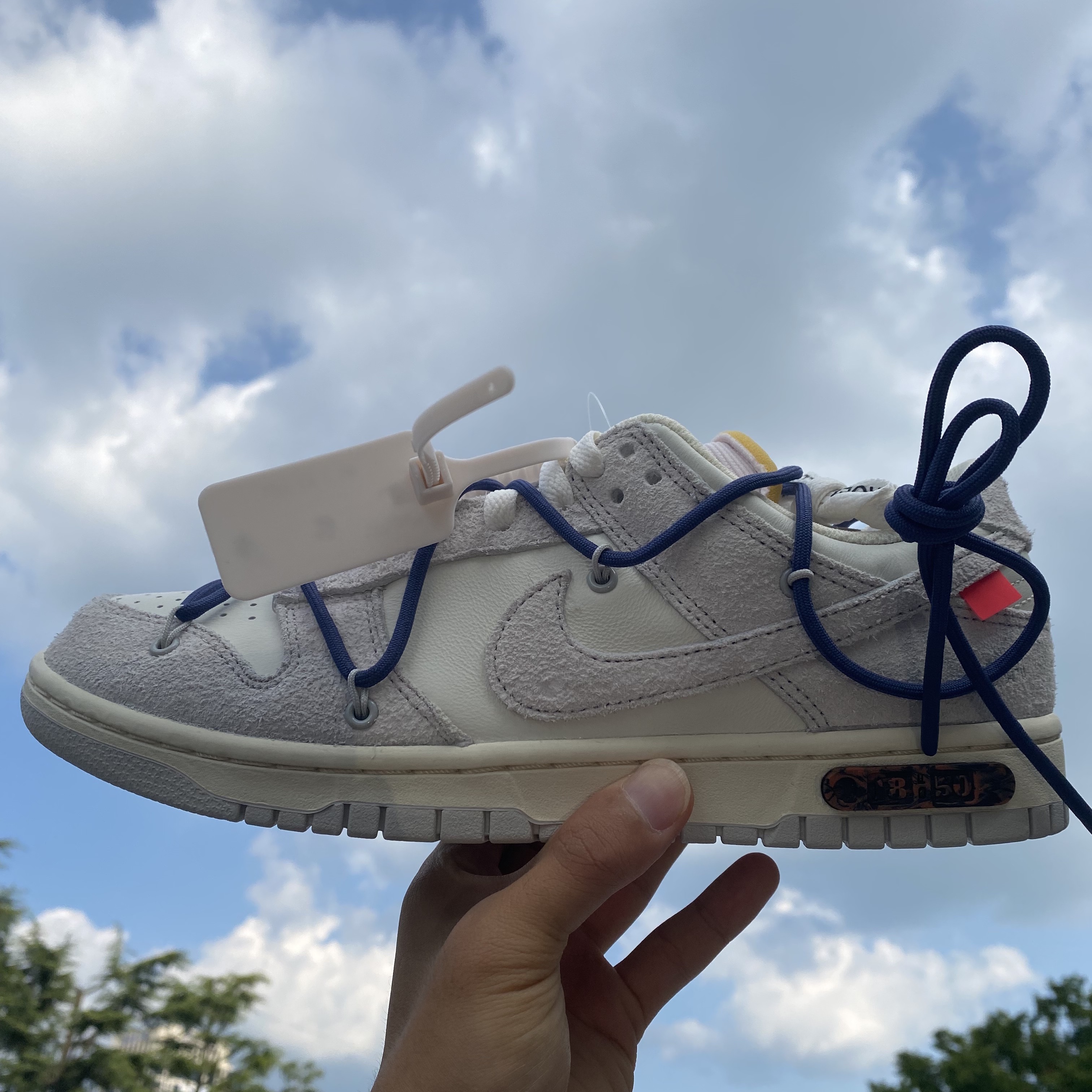 Nike x Off-White Dunk Low The 50 - Lot 18 착용 스타일 - 5