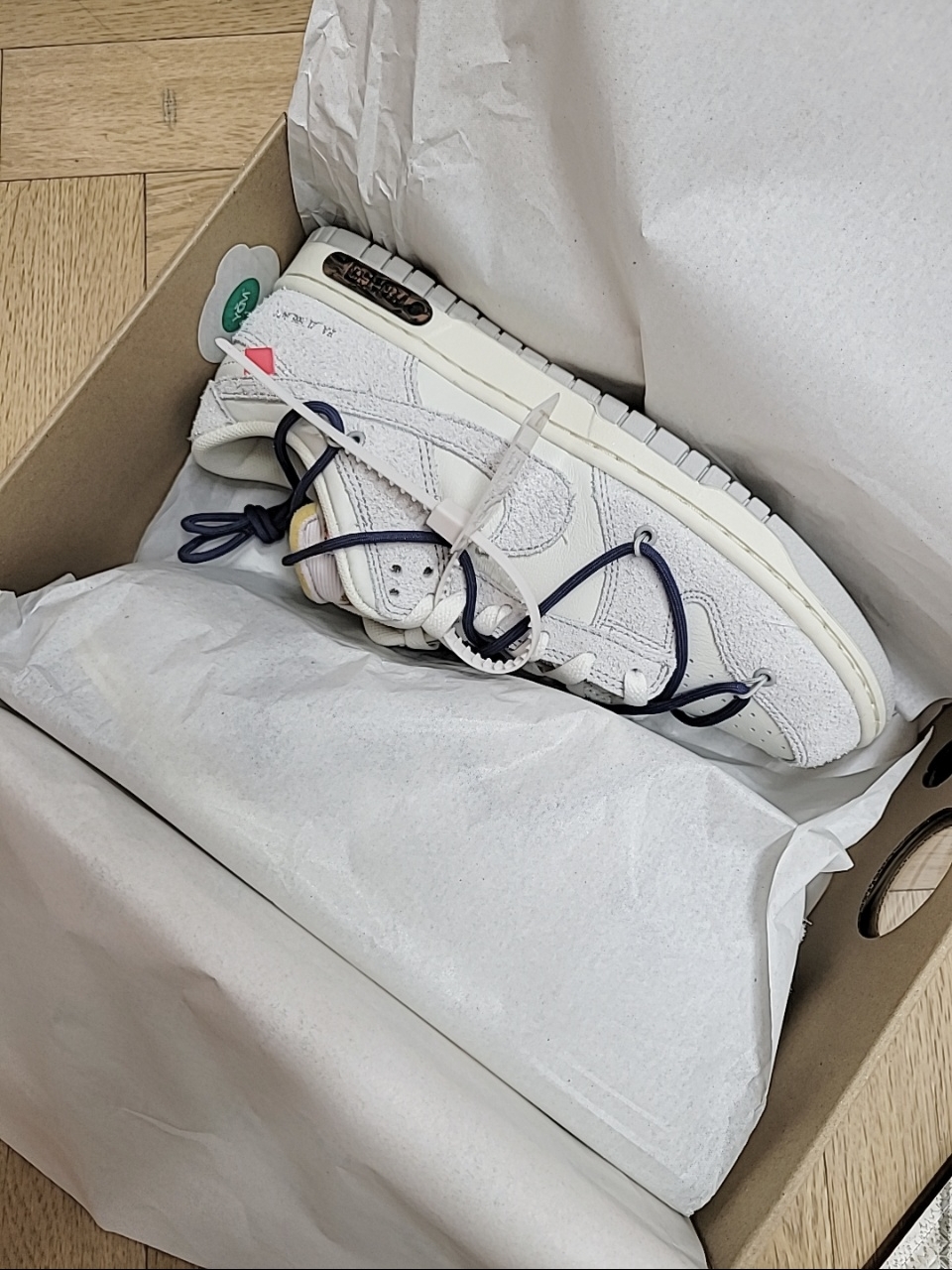 Nike x Off-White Dunk Low The 50 - Lot 18 착용 스타일 - 2