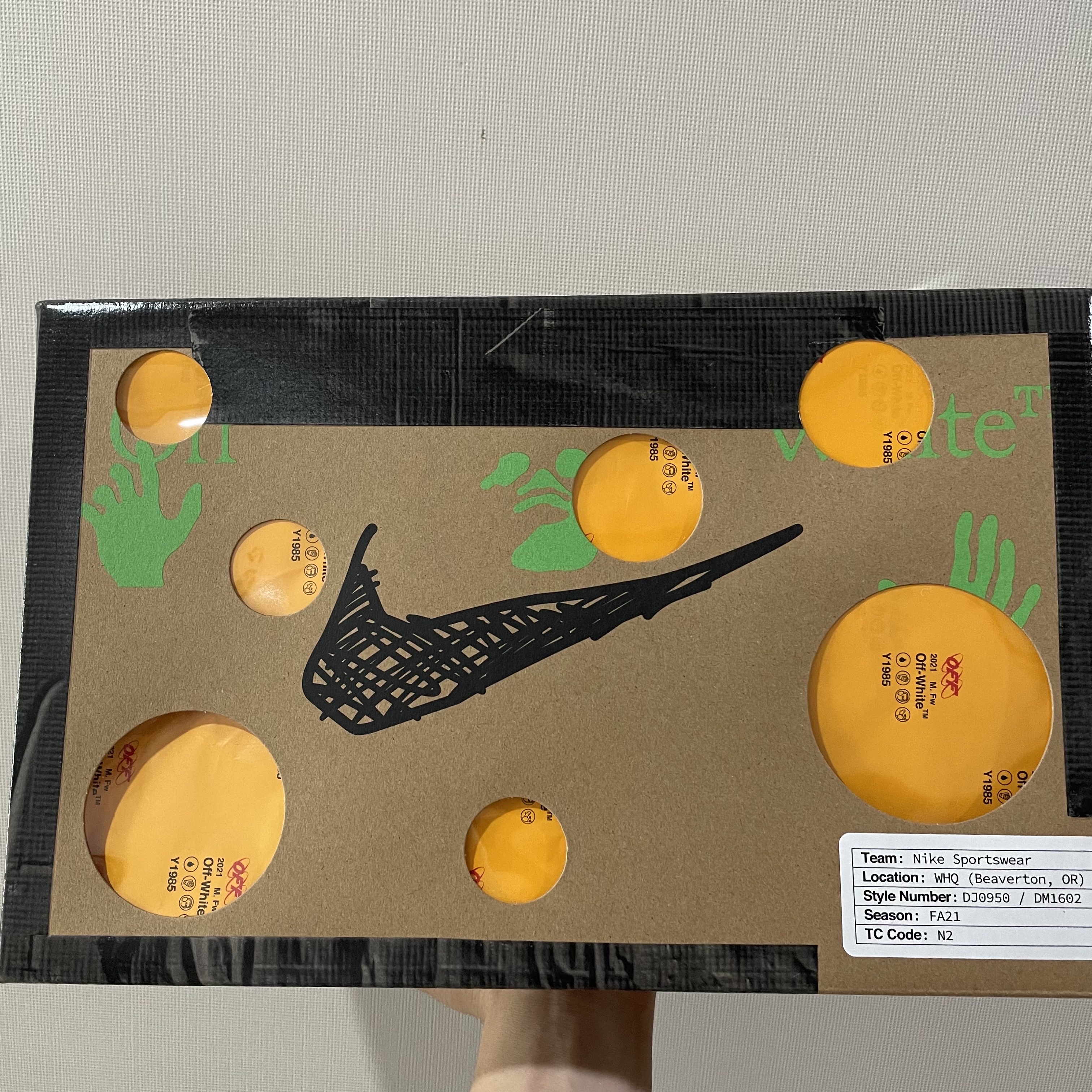 Nike x Off-White Dunk Low The 50 - Lot 18 착용 스타일 - 1