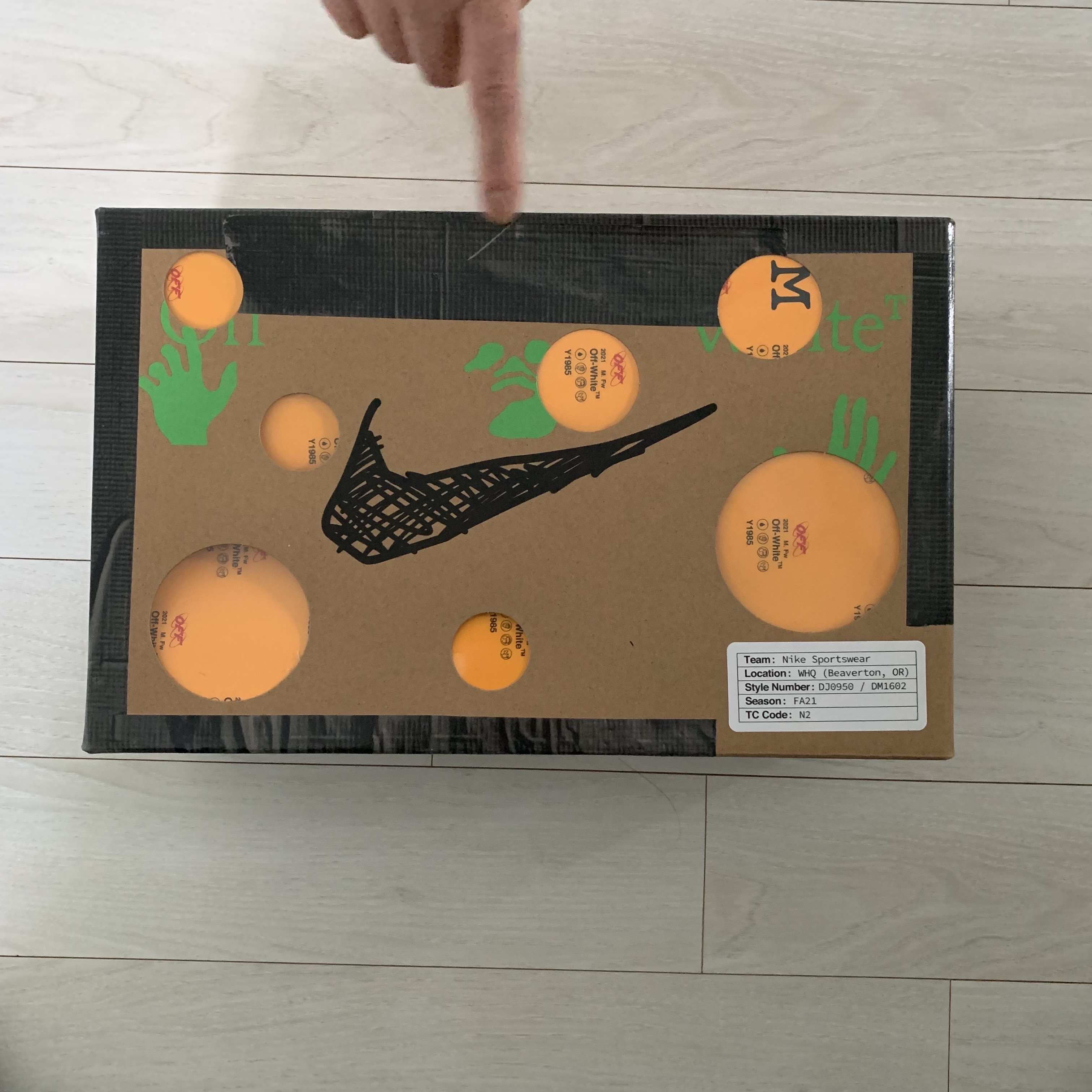 Nike x Off-White Dunk Low The 50 - Lot 18 착용 스타일 - 1