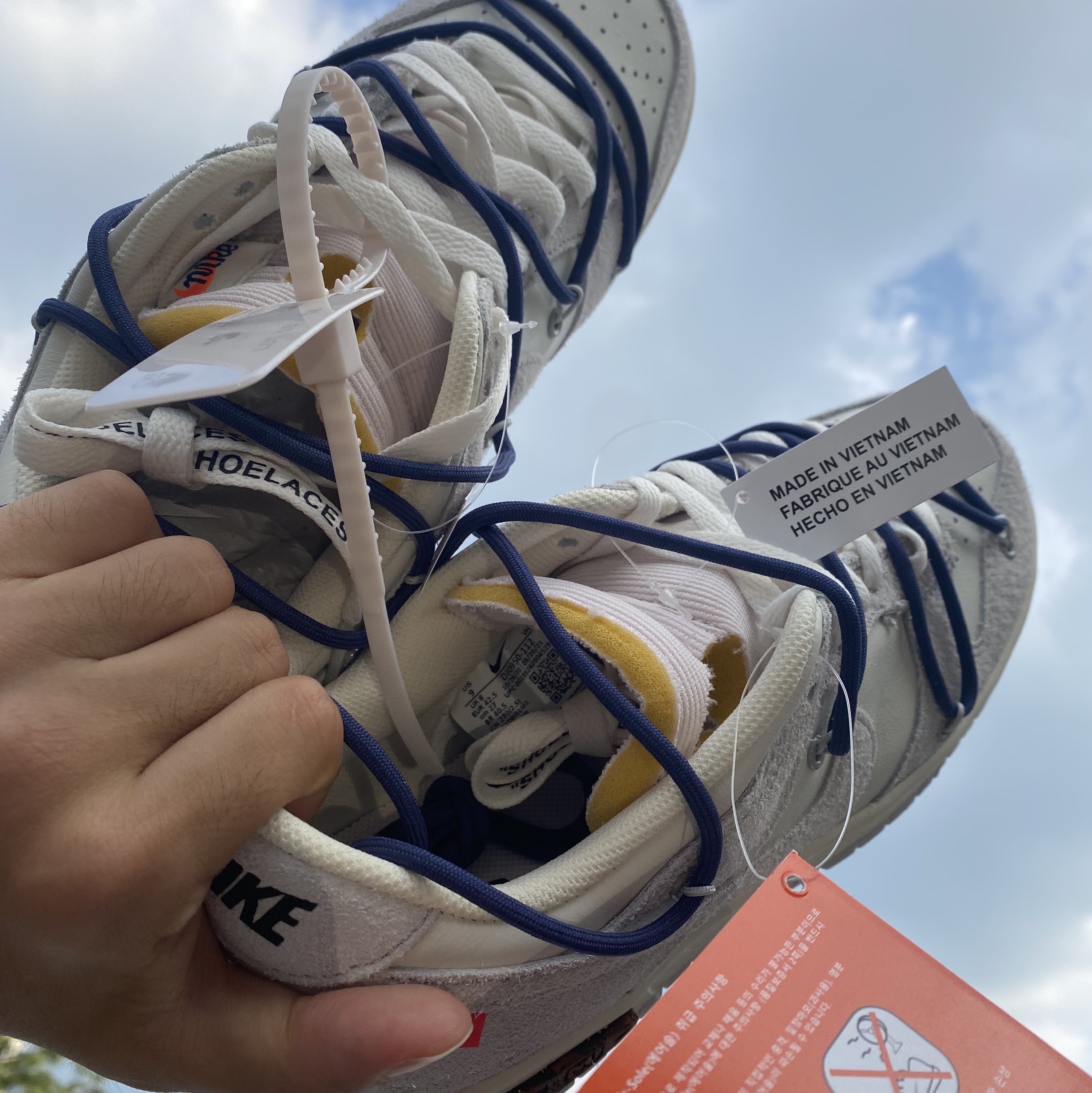 Nike x Off-White Dunk Low The 50 - Lot 18 착용 스타일 - 1