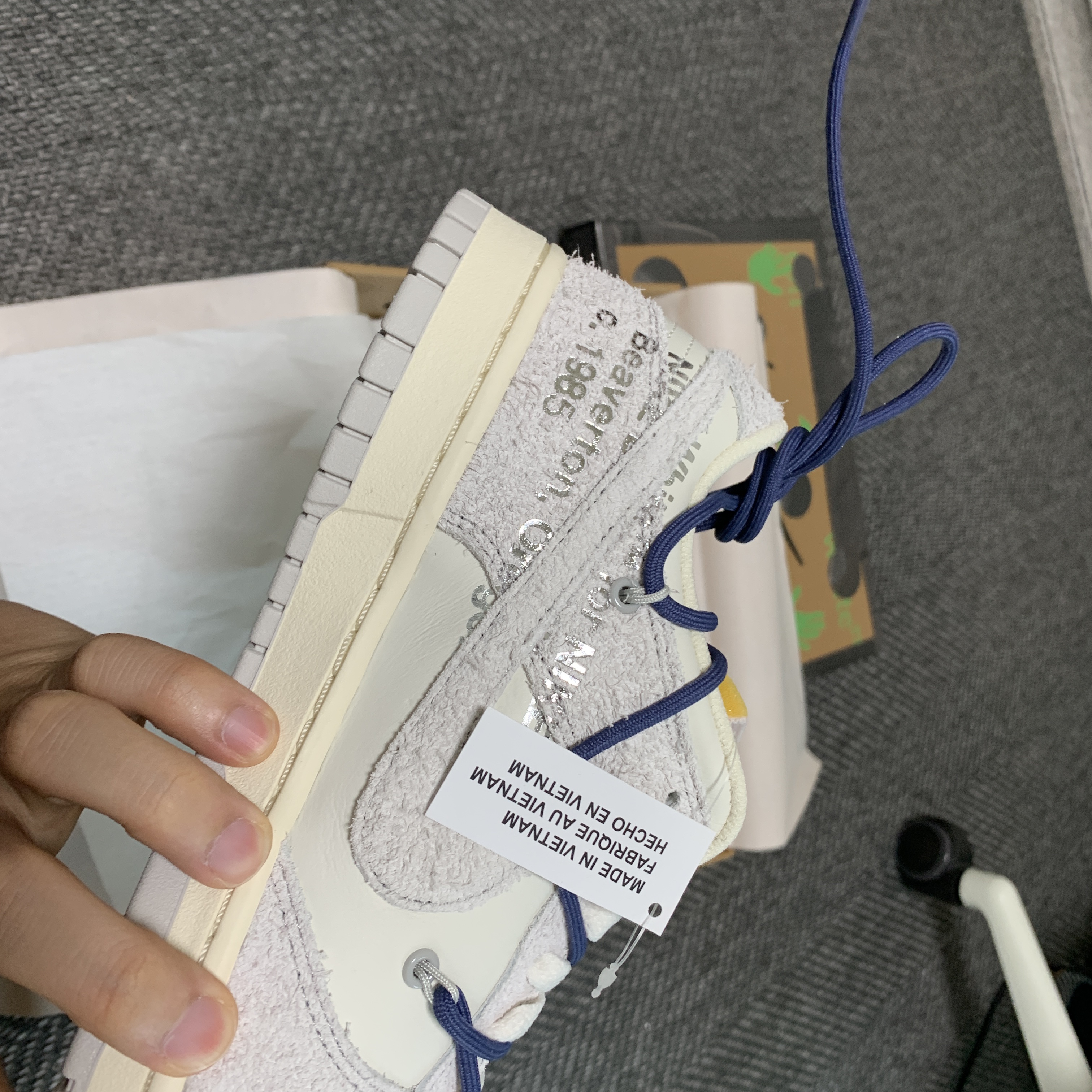 Nike x Off-White Dunk Low The 50 - Lot 18 착용 스타일 - 2
