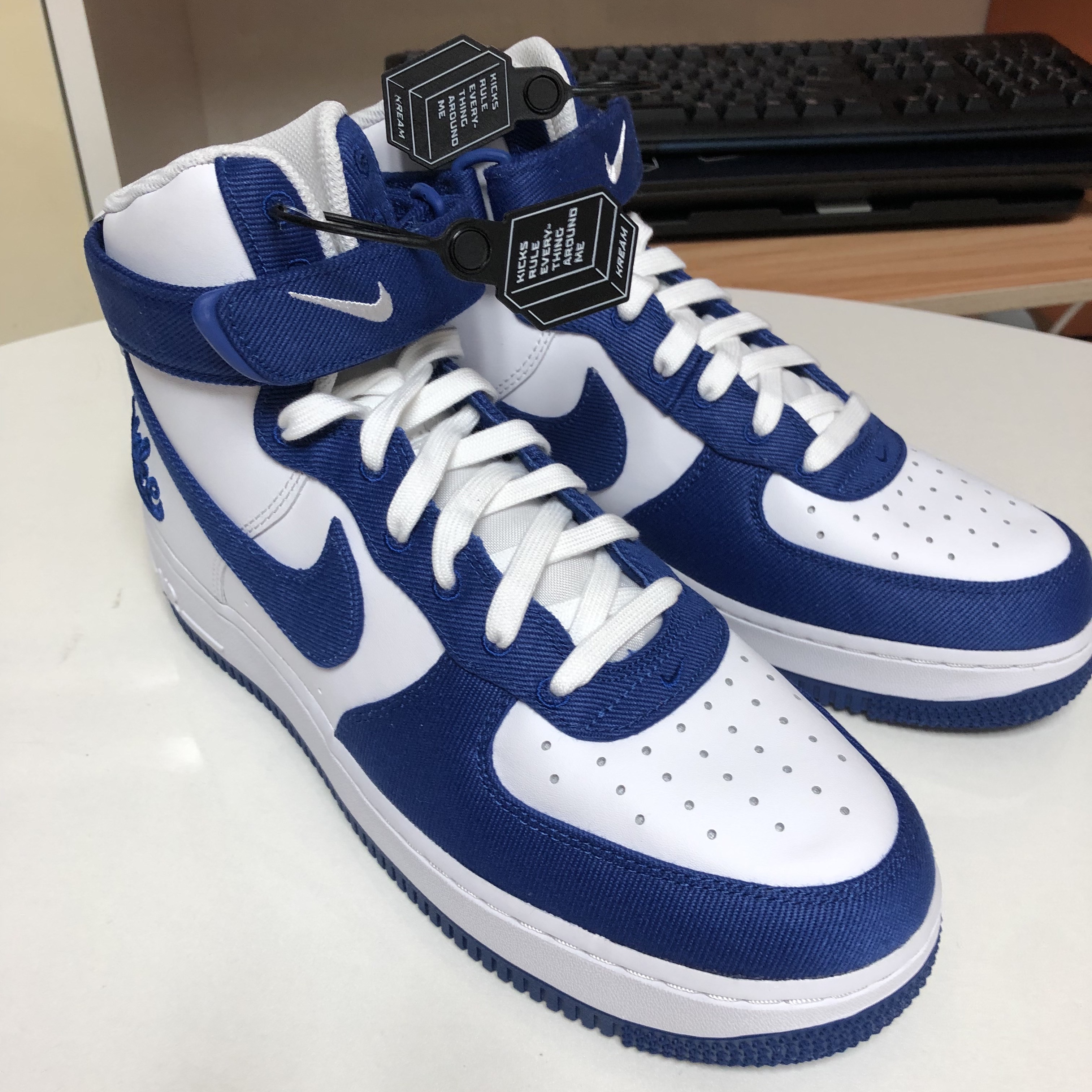 Nike Air Force 1 High '07 LV8 EMB Dodgers 착용 스타일 - 3