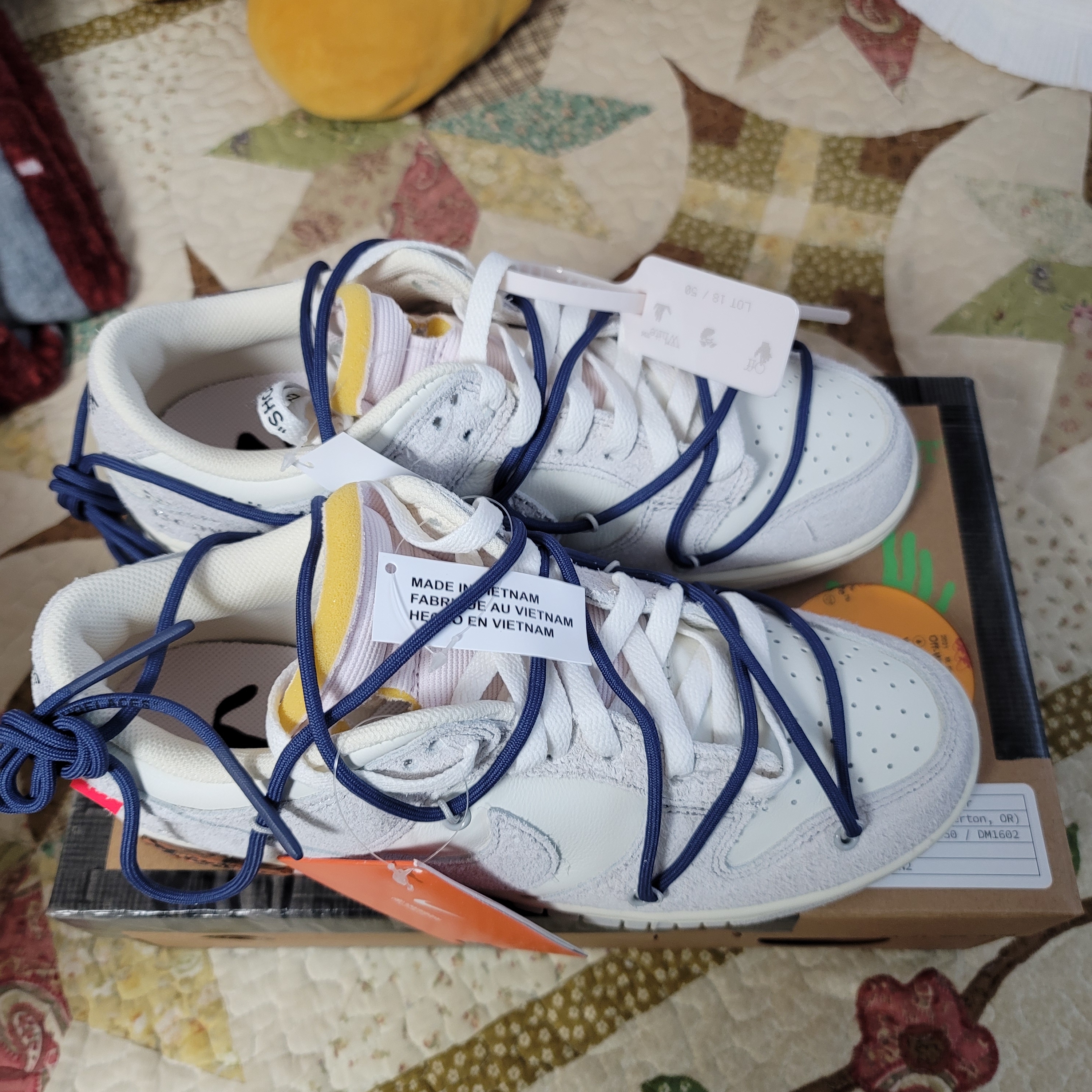 Nike x Off-White Dunk Low The 50 - Lot 18 착용 스타일 - 1
