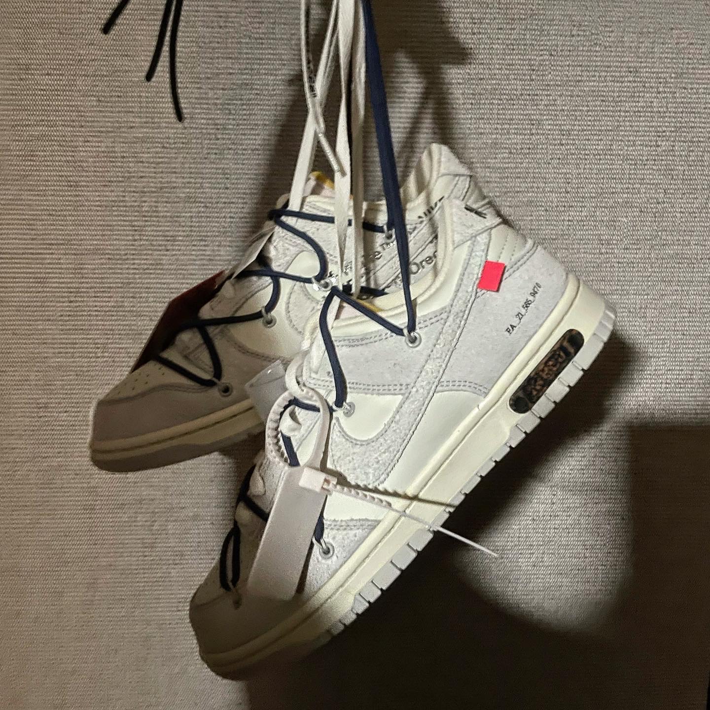 Nike x Off-White Dunk Low The 50 - Lot 18 착용 스타일 - 1