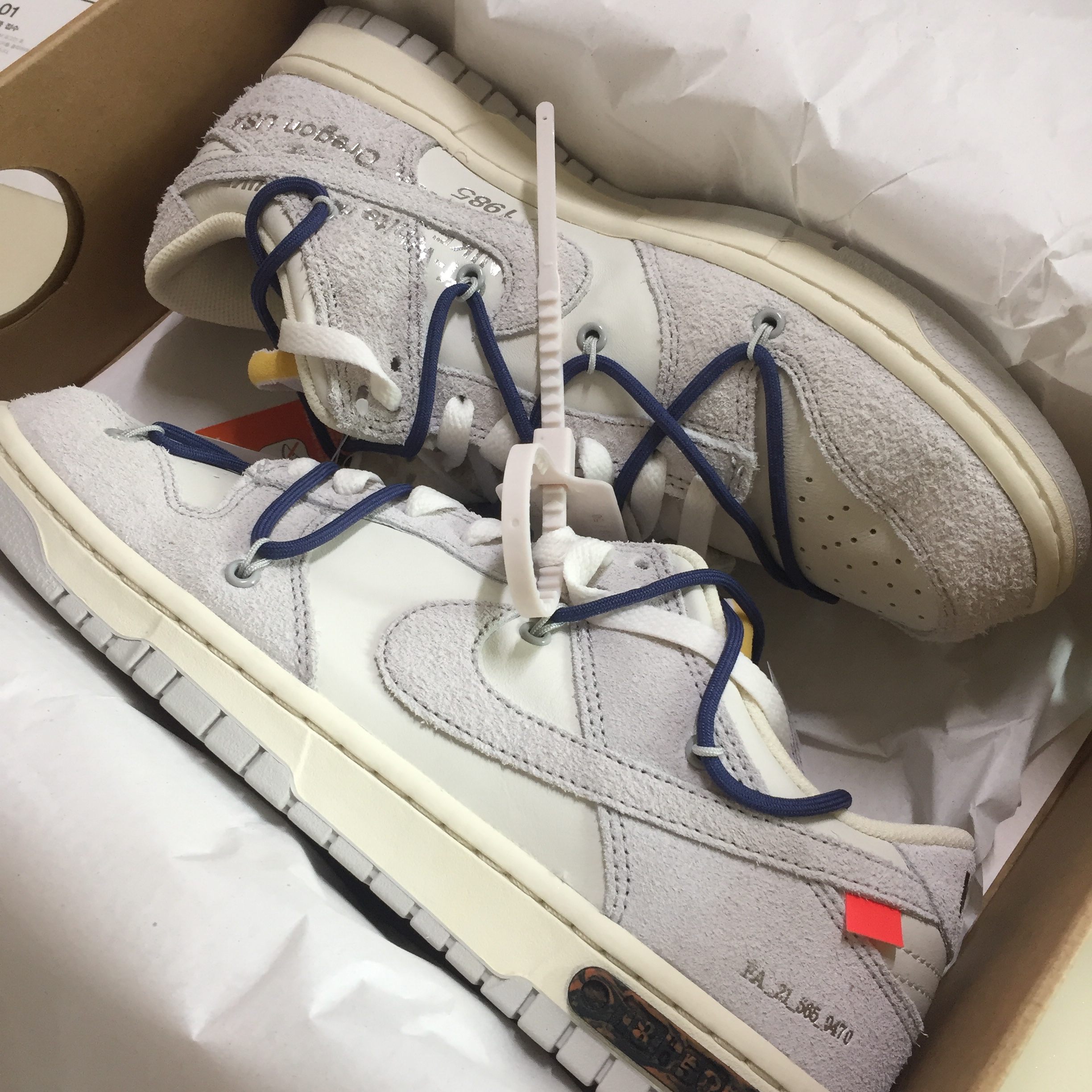 Nike x Off-White Dunk Low The 50 - Lot 18 착용 스타일