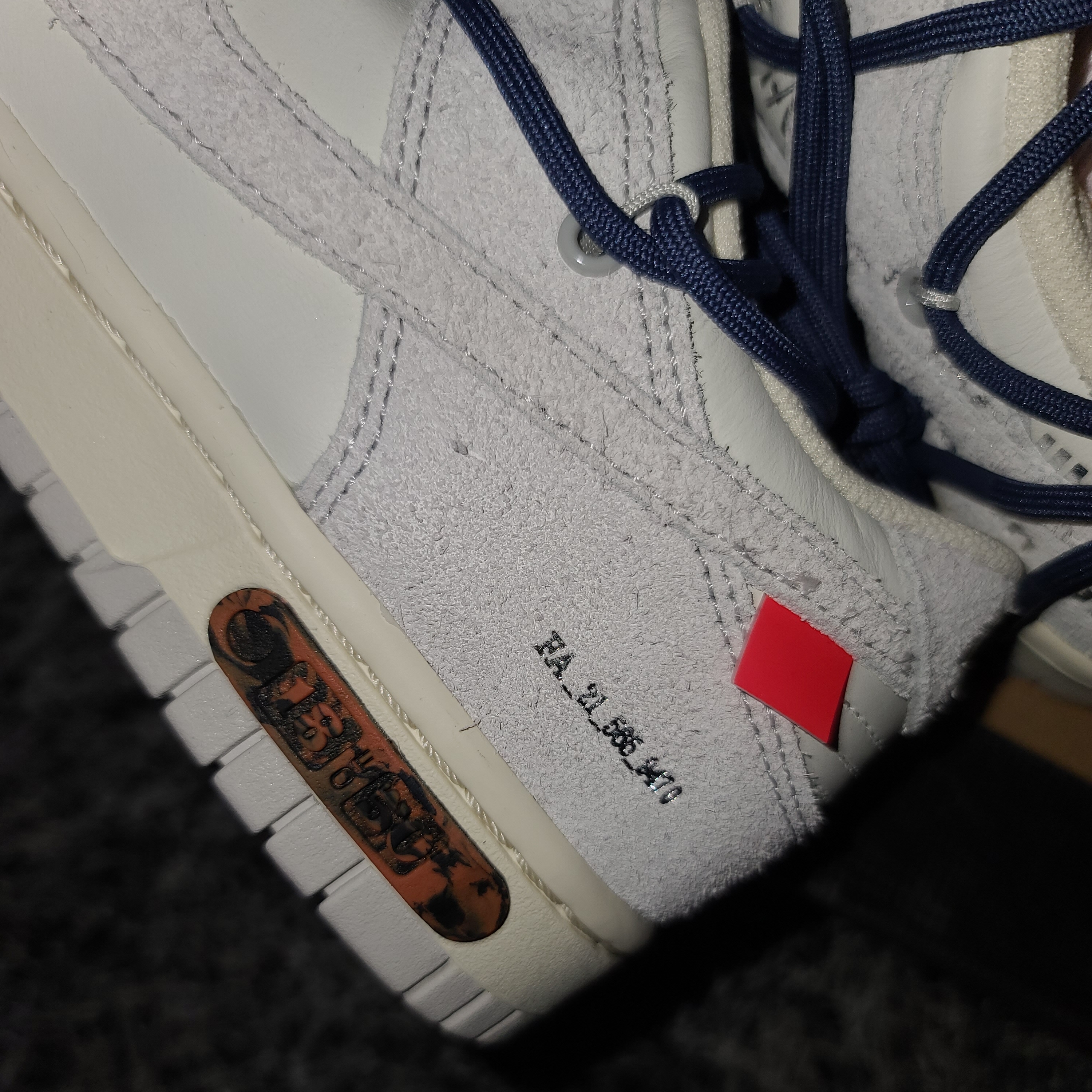 Nike x Off-White Dunk Low The 50 - Lot 18 착용 스타일 - 4