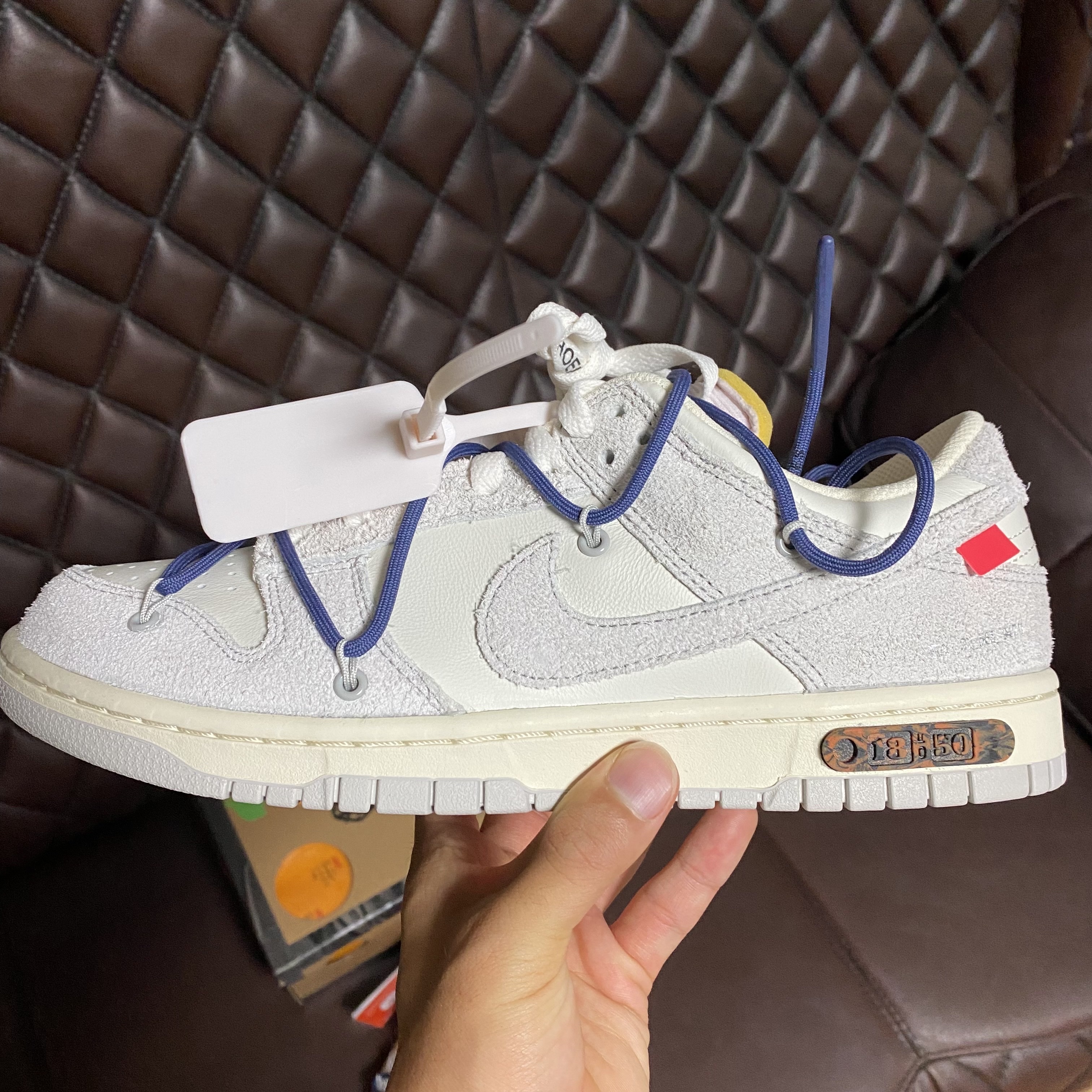 Nike x Off-White Dunk Low The 50 - Lot 18 착용 스타일 - 4