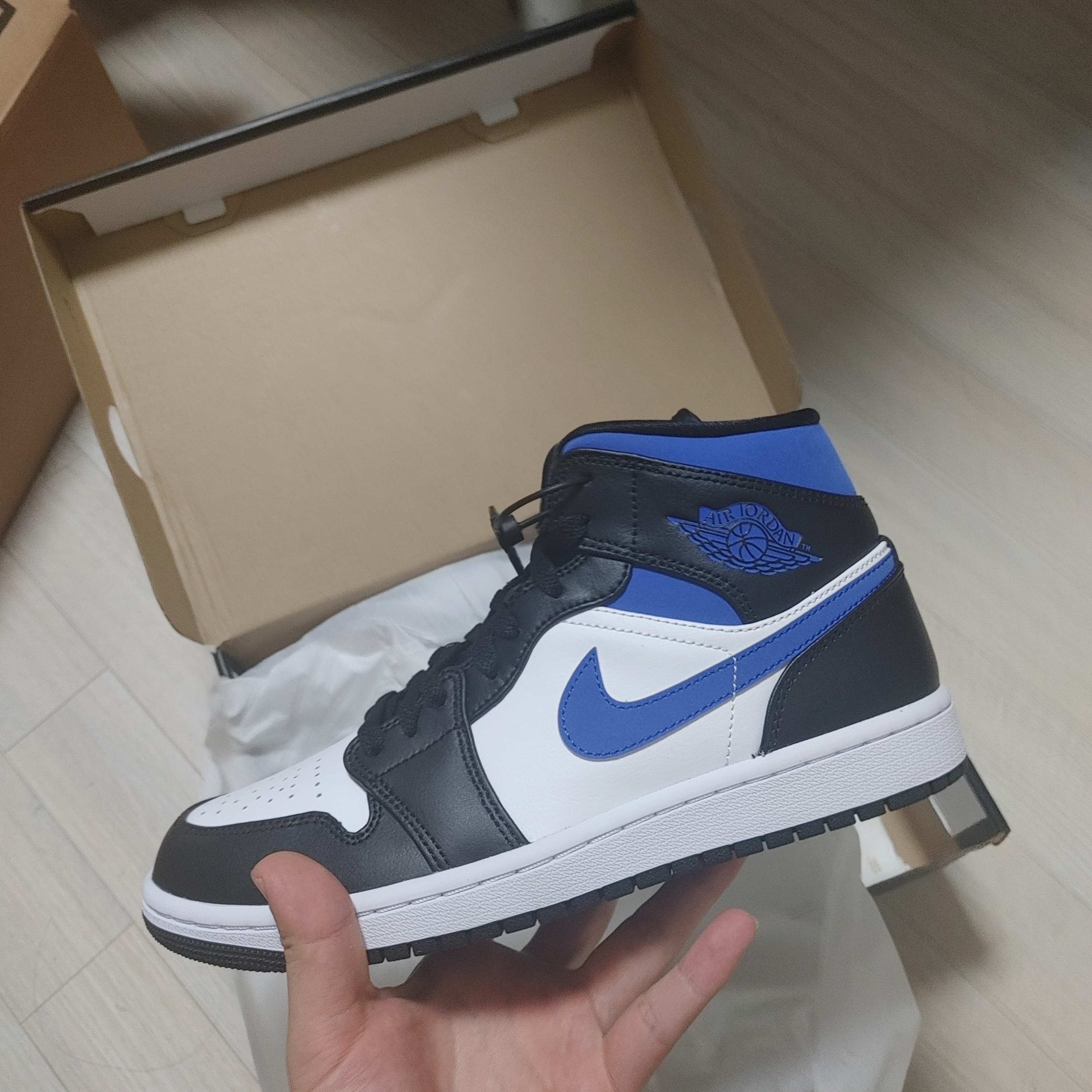 Jordan 1 Mid Racer Blue 착용 스타일 - 2