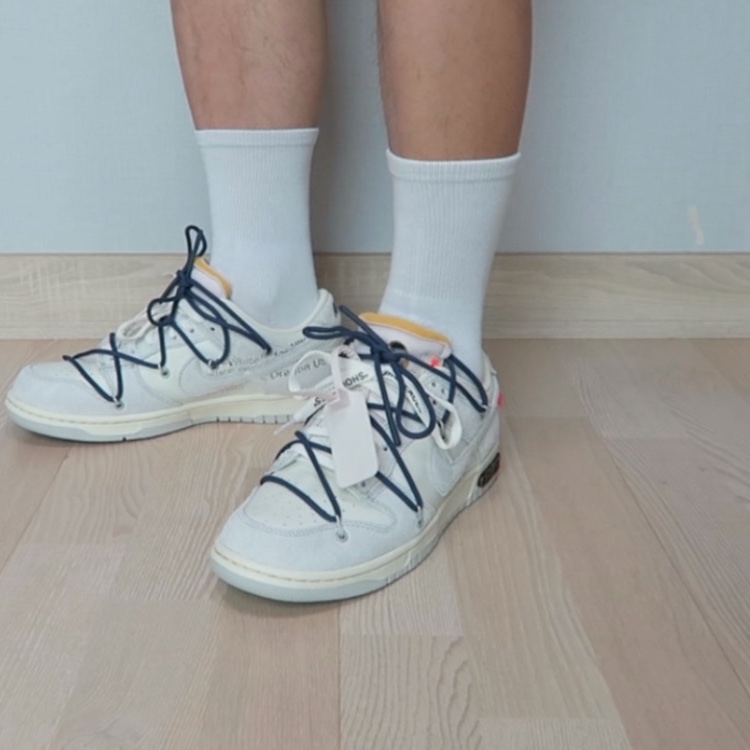 Nike x Off-White Dunk Low The 50 - Lot 18 착용 스타일 - 2